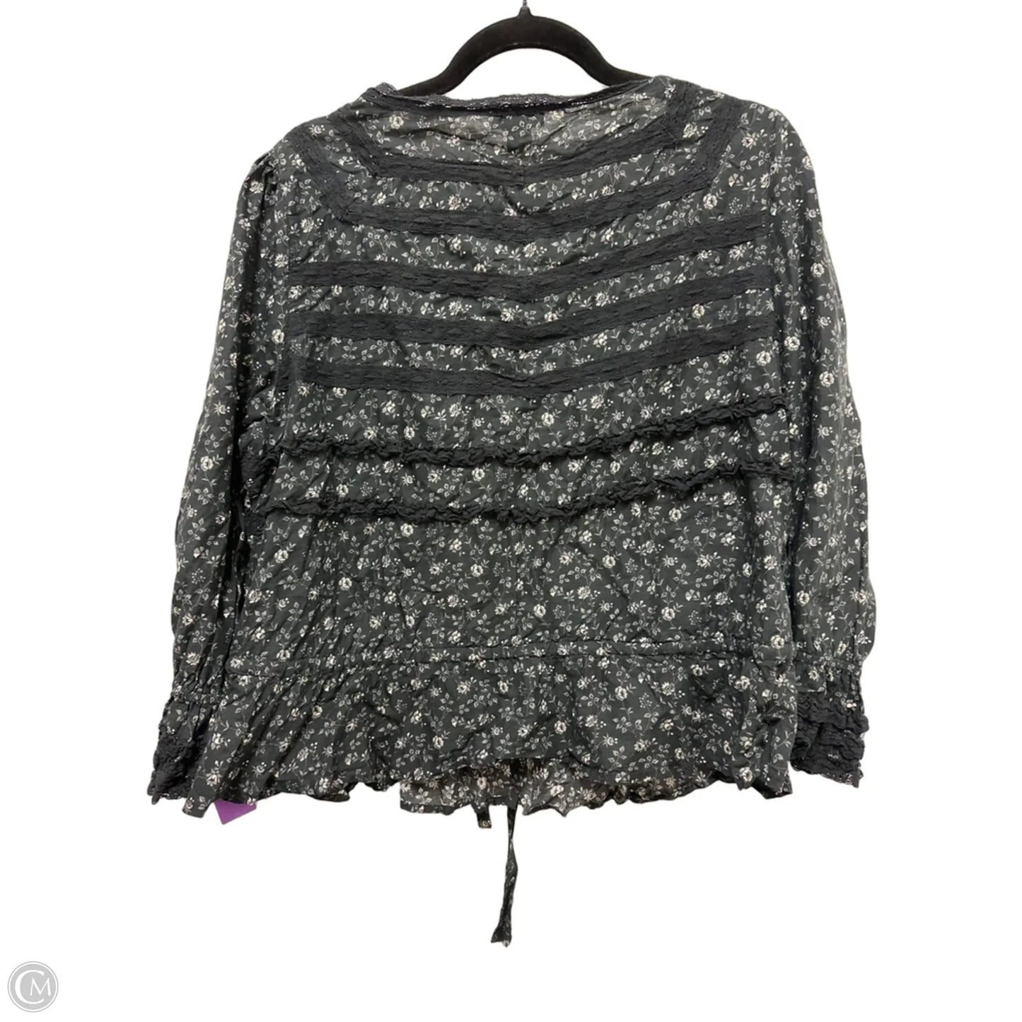Top Long Sleeve By Sundance In Black, Size: L