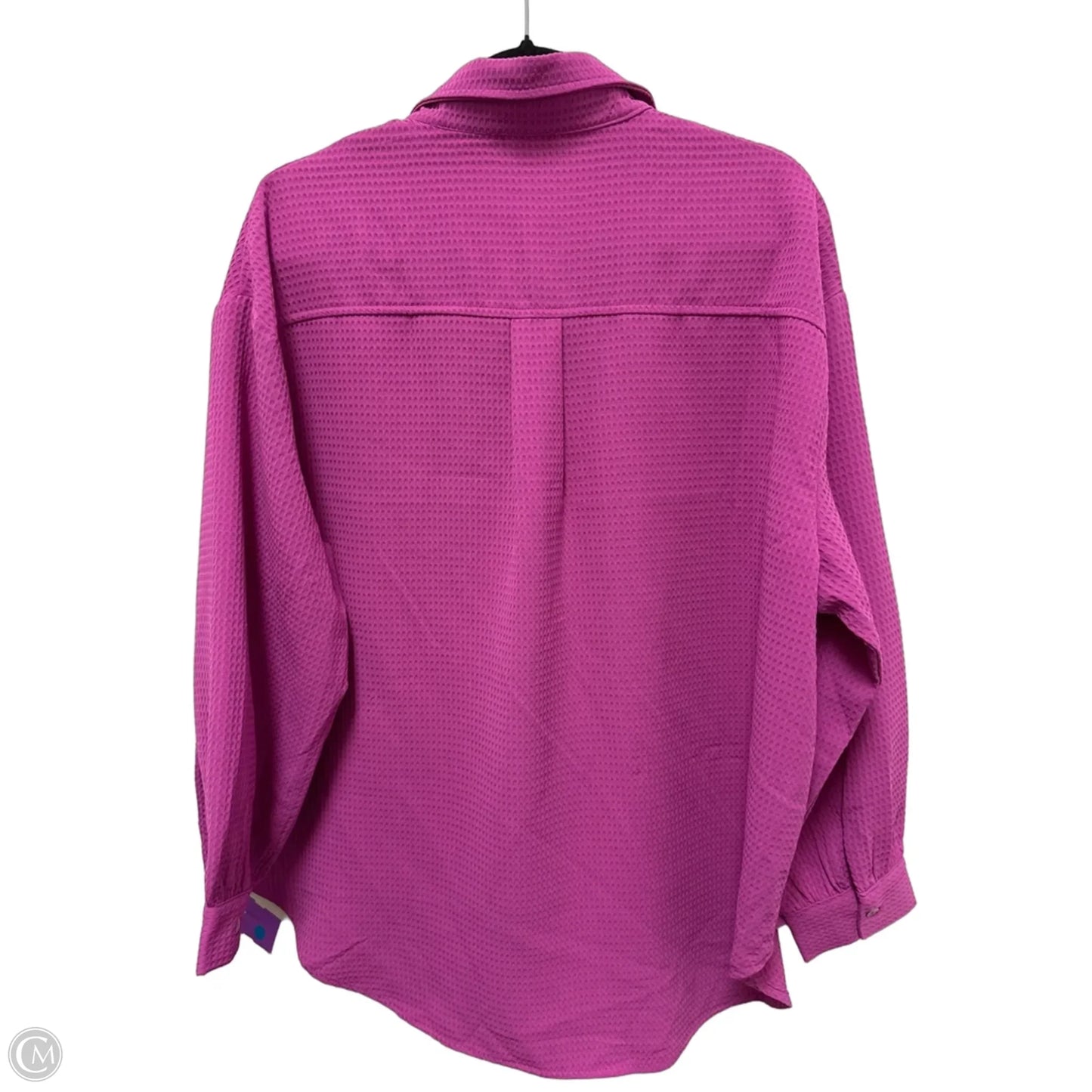 Blouse Long Sleeve By Entro In Purple, Size: M