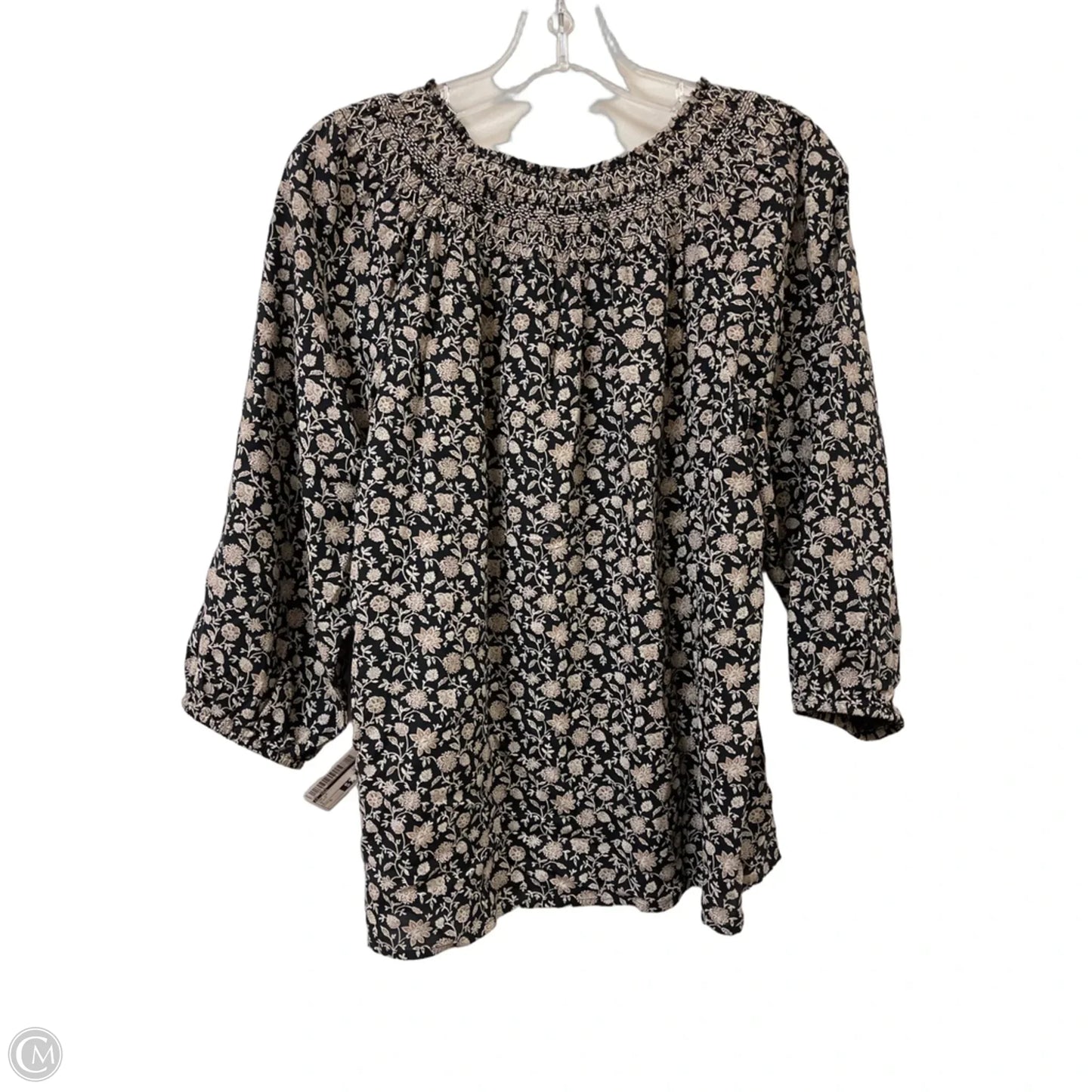 Top Long Sleeve By J. Jill In Black, Size: S