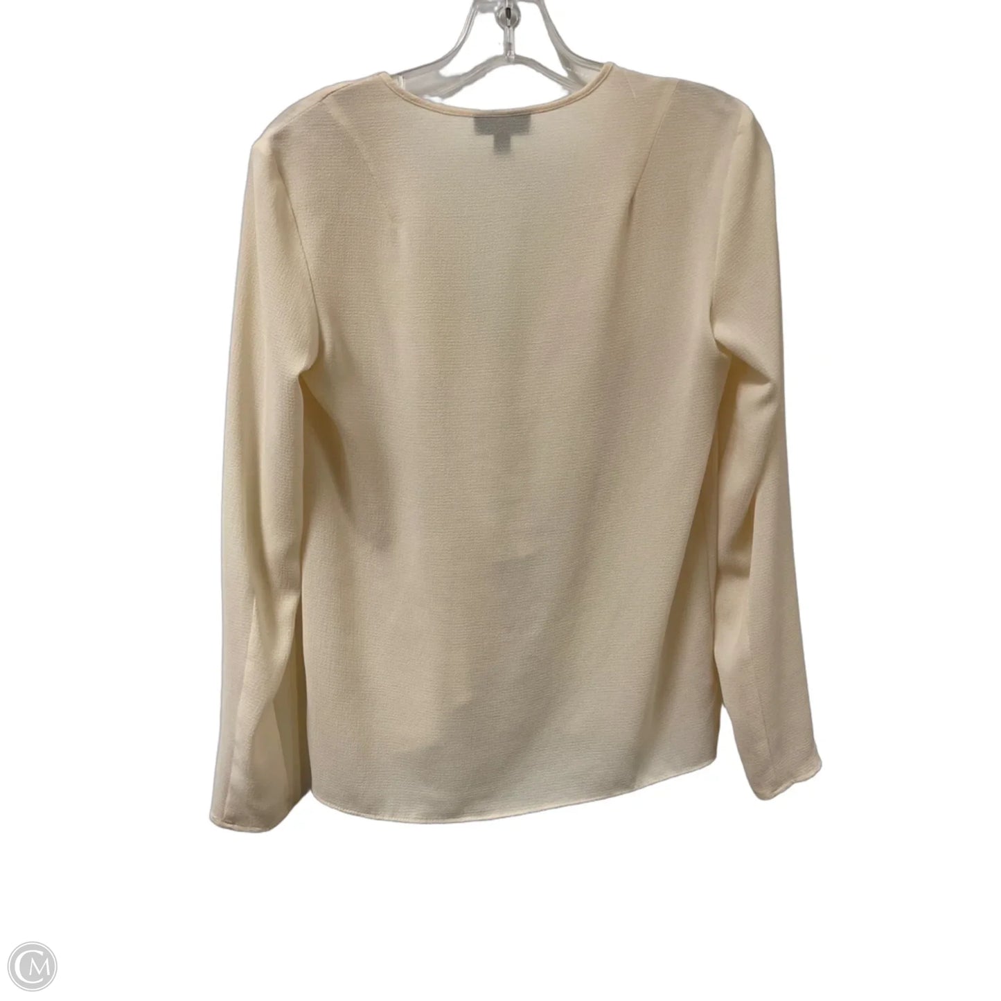 Top Long Sleeve By Top Shop In Cream, Size: Xs