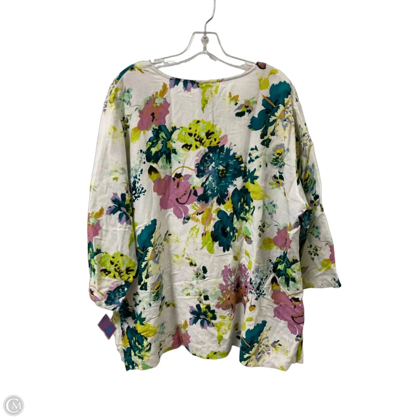 Top Long Sleeve By Premise In Green, Size: 2x