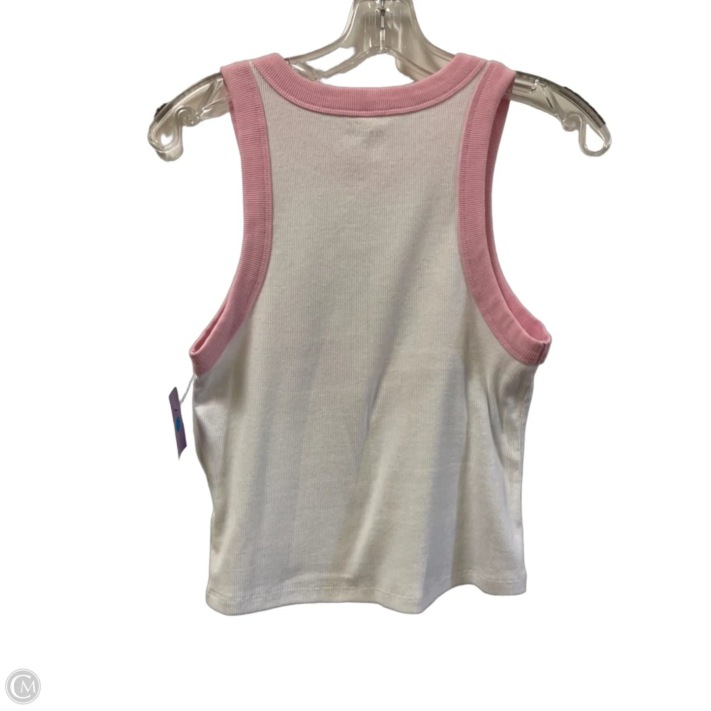 Tank Top By Old Navy In Pink & White, Size: M