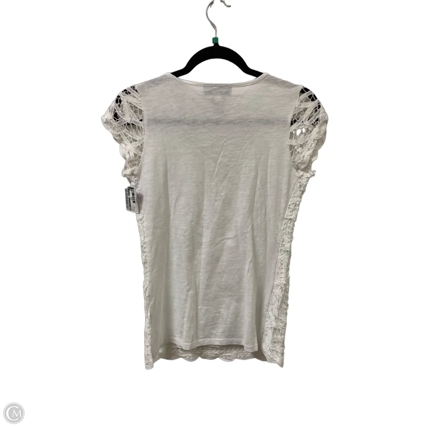 Top Short Sleeve By Inc In White, Size: Sp