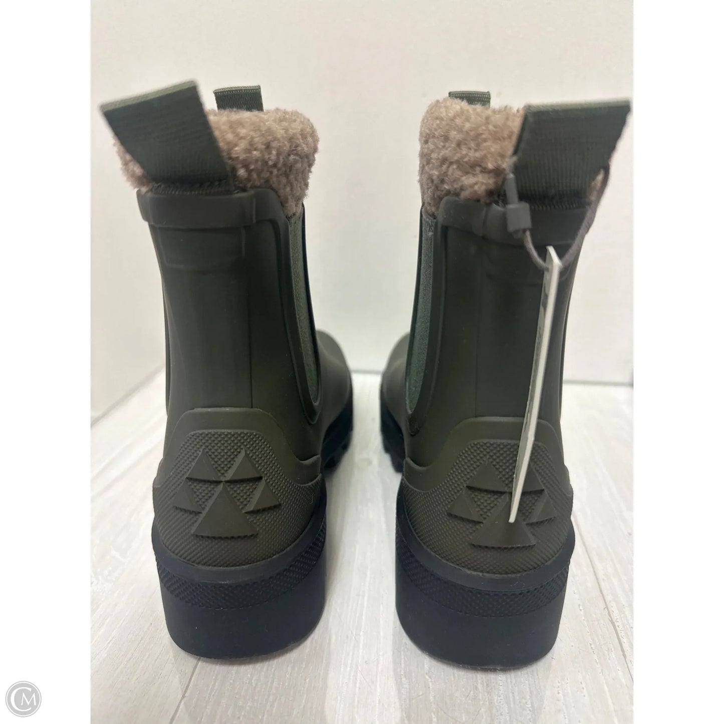 Boots Rain By Clothes Mentor In Green, Size: 6