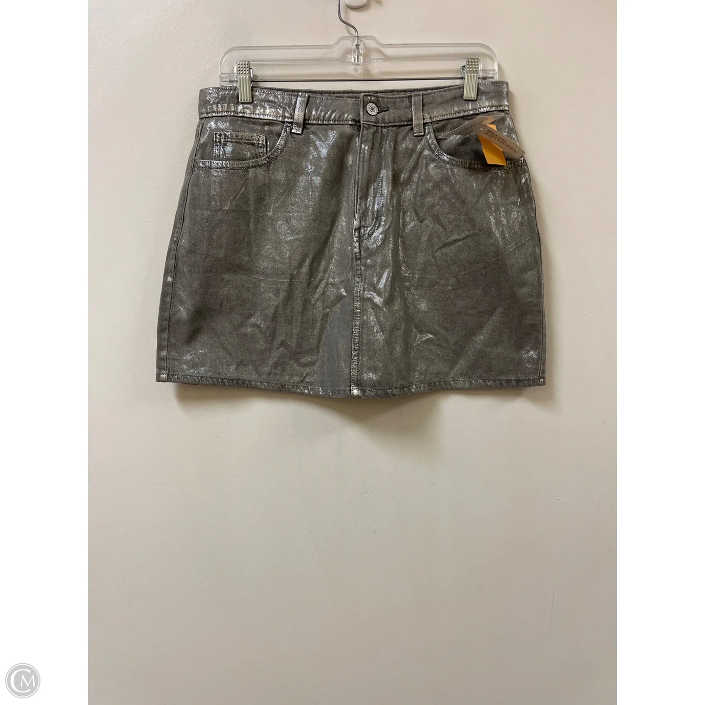 Skirt Mini & Short By Arizona In Silver, Size: 10