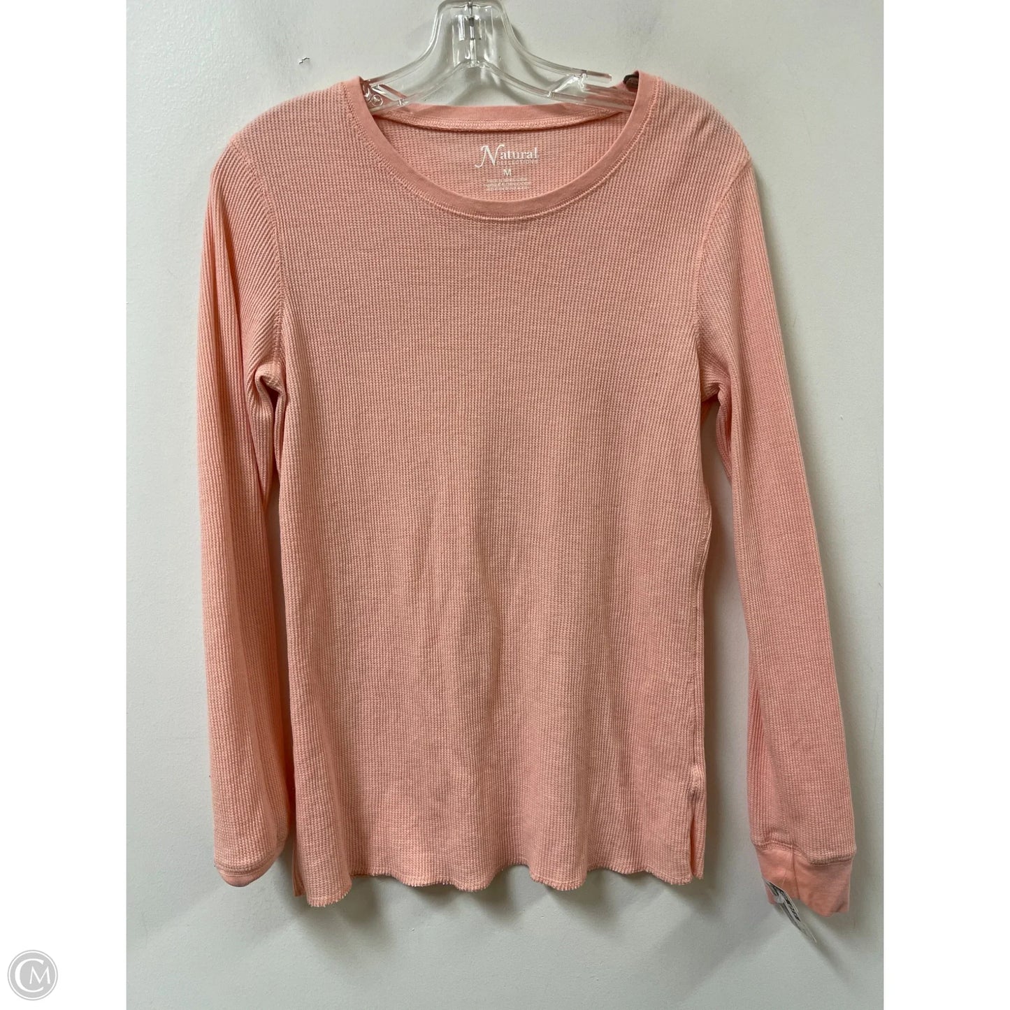 Top Long Sleeve By Natural Reflections In Pink, Size: M
