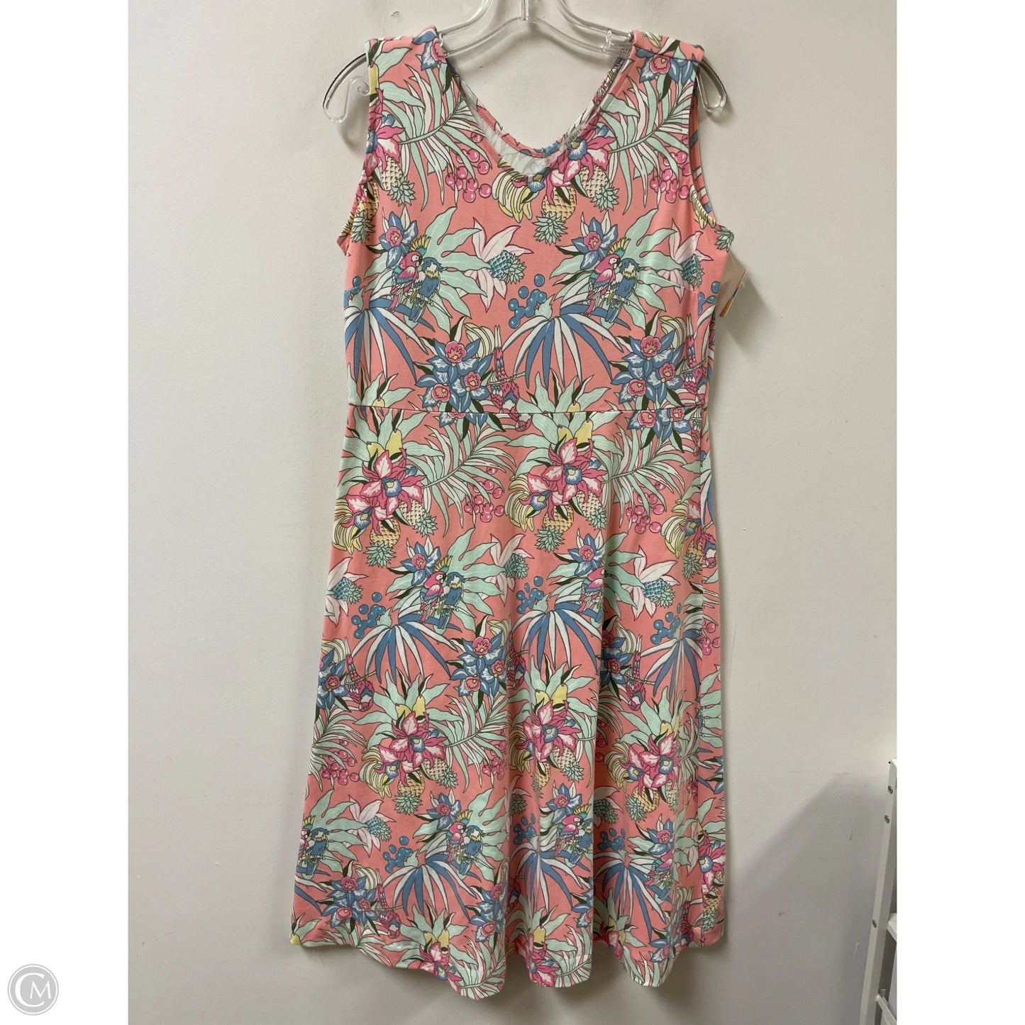Dress Casual Maxi By Talbots In Pink, Size: L