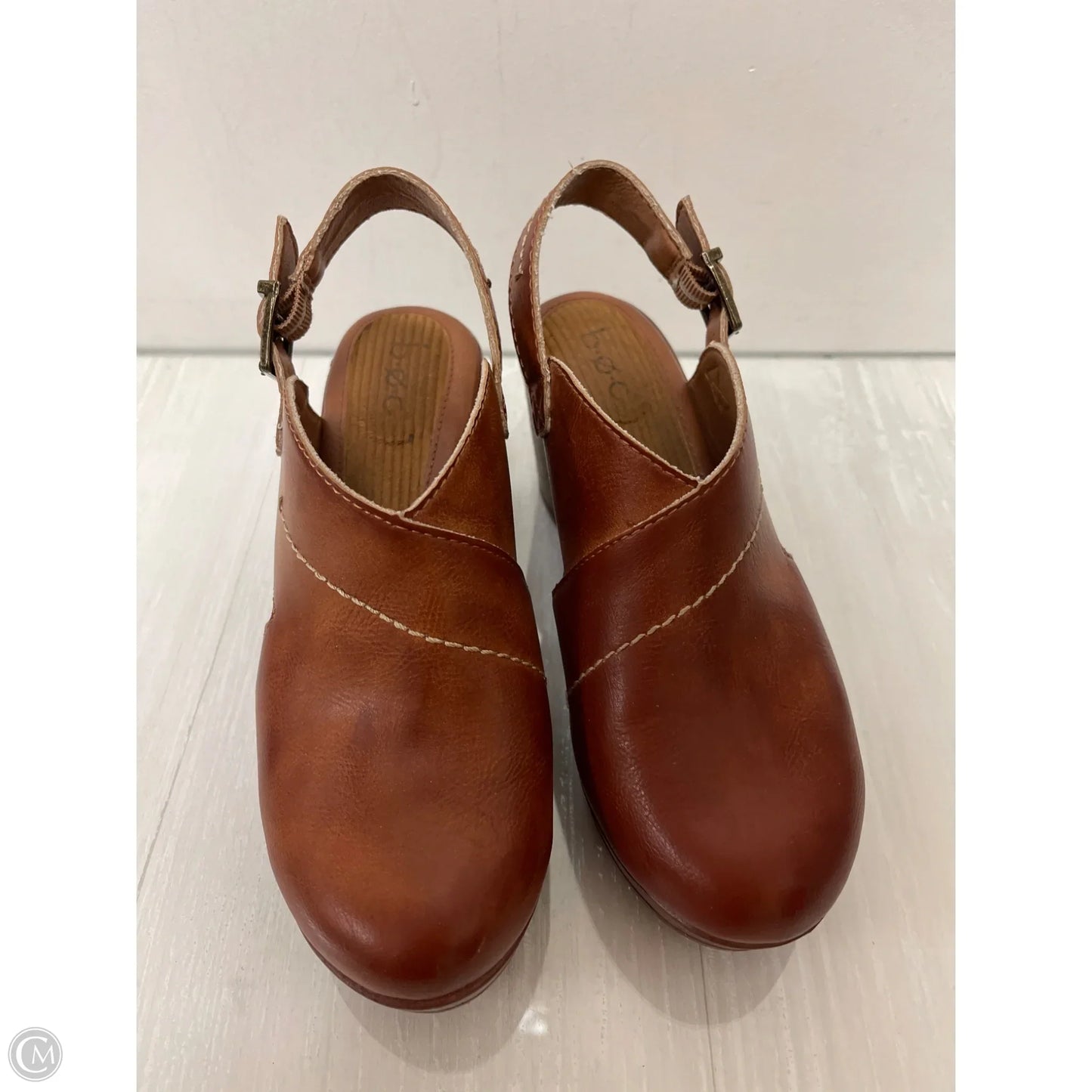 Shoes Heels Wedge By Boc In Tan, Size: 7