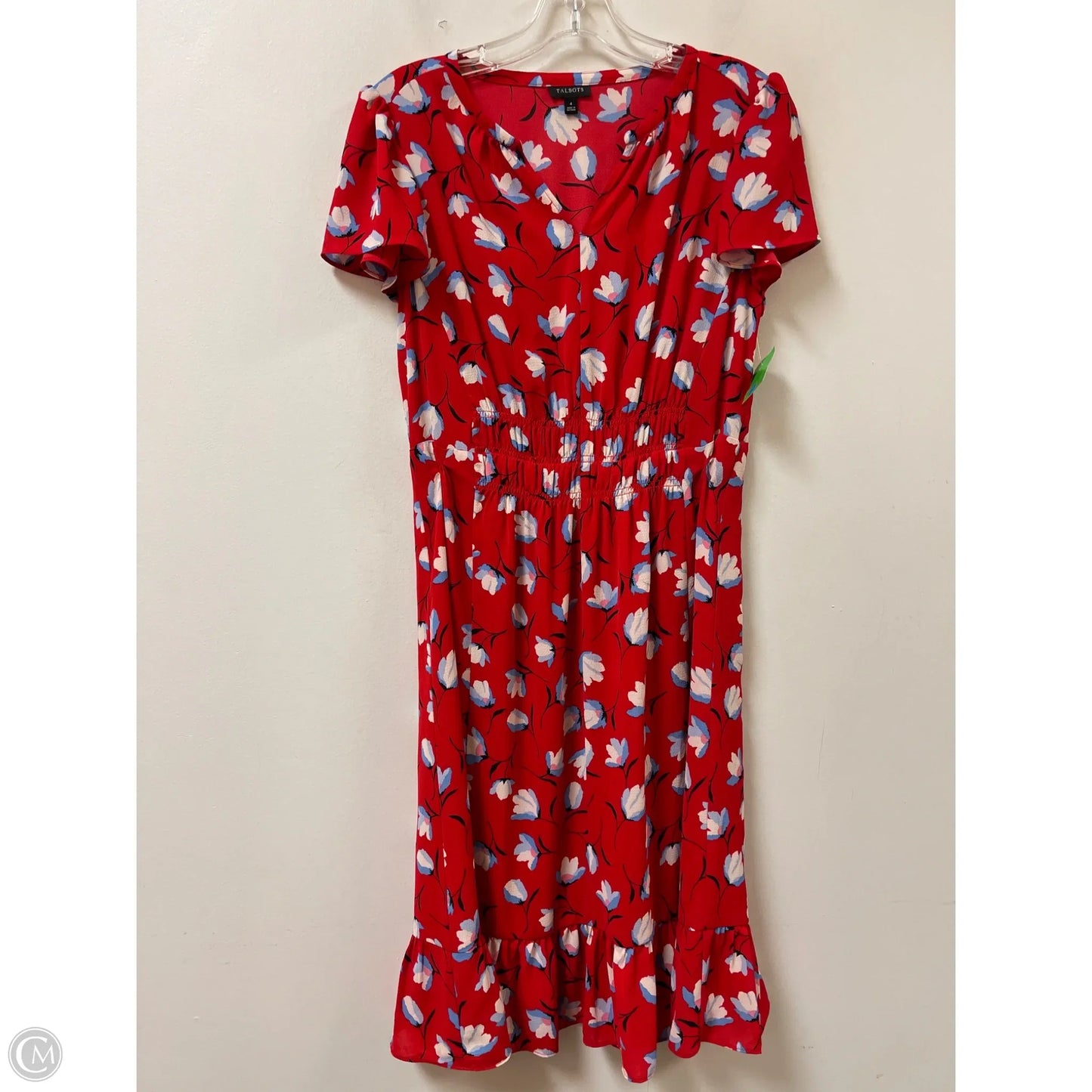 Dress Casual Midi By Talbots In Red, Size: S