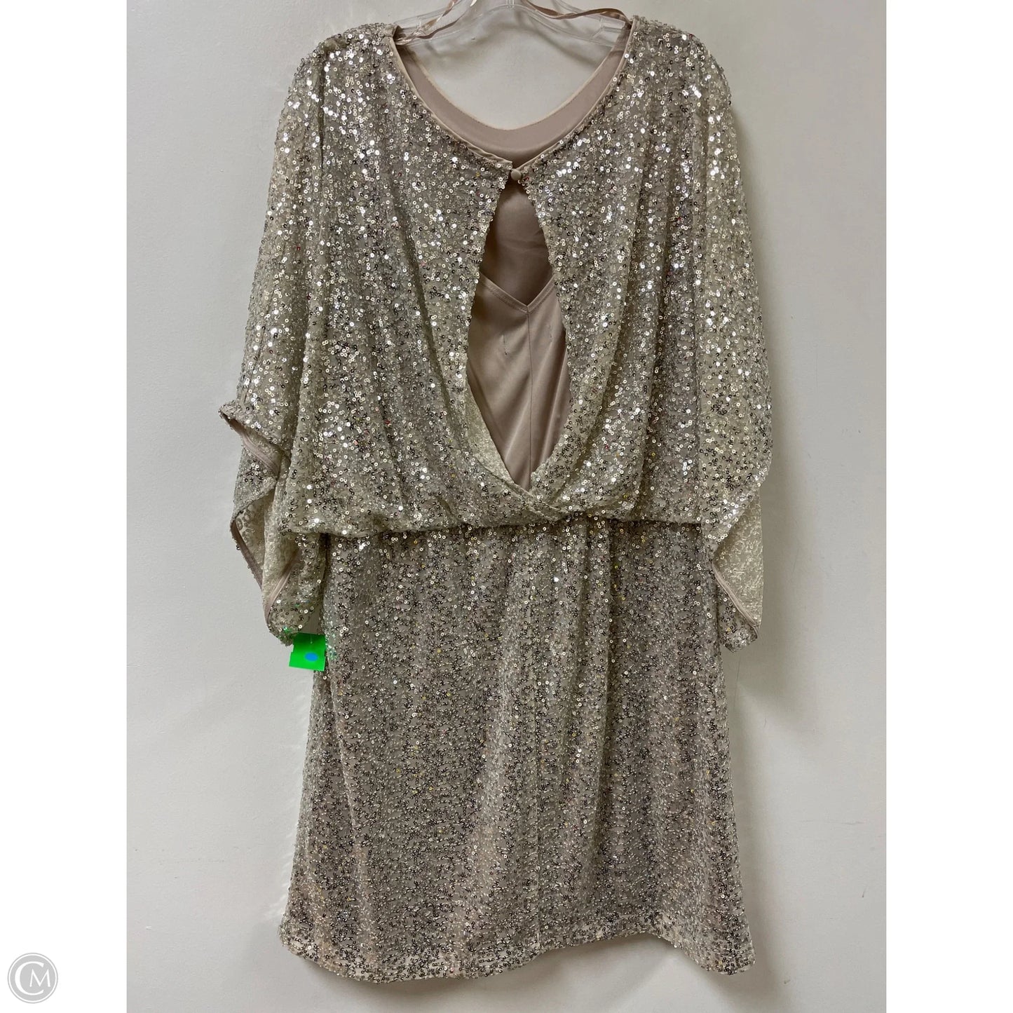 Dress Casual Short By Jessica Howard In Cream, Size: 1x