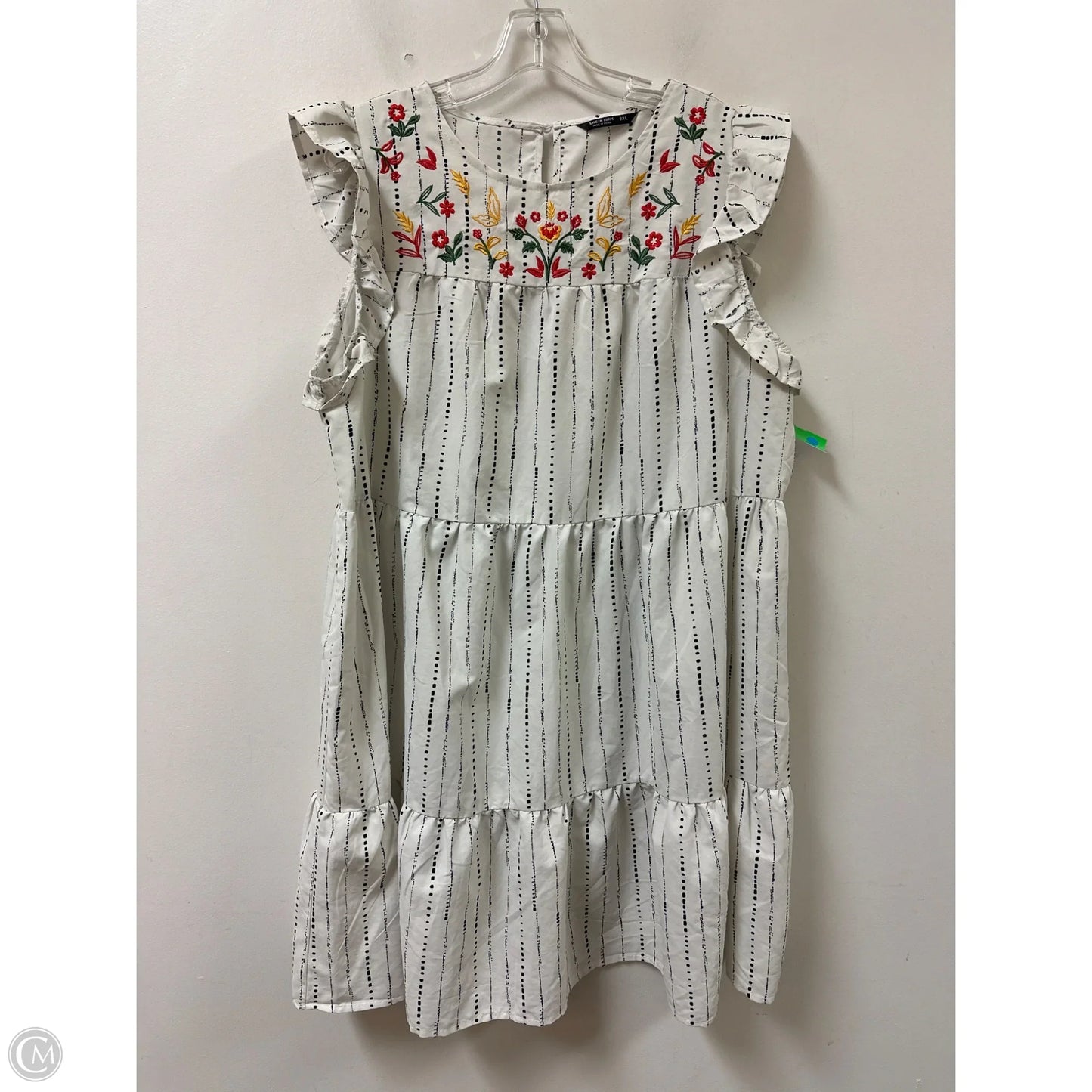 Dress Casual Short By Shein In Cream, Size: 2x