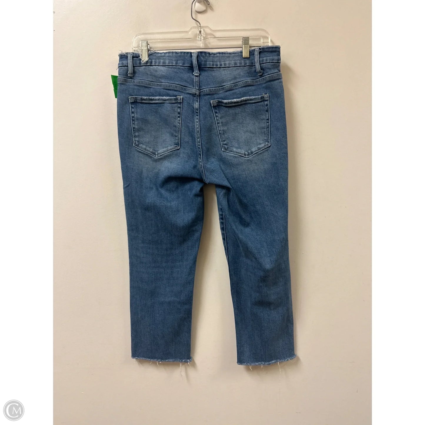 Jeans Straight By Vervet In Blue Denim, Size: 14