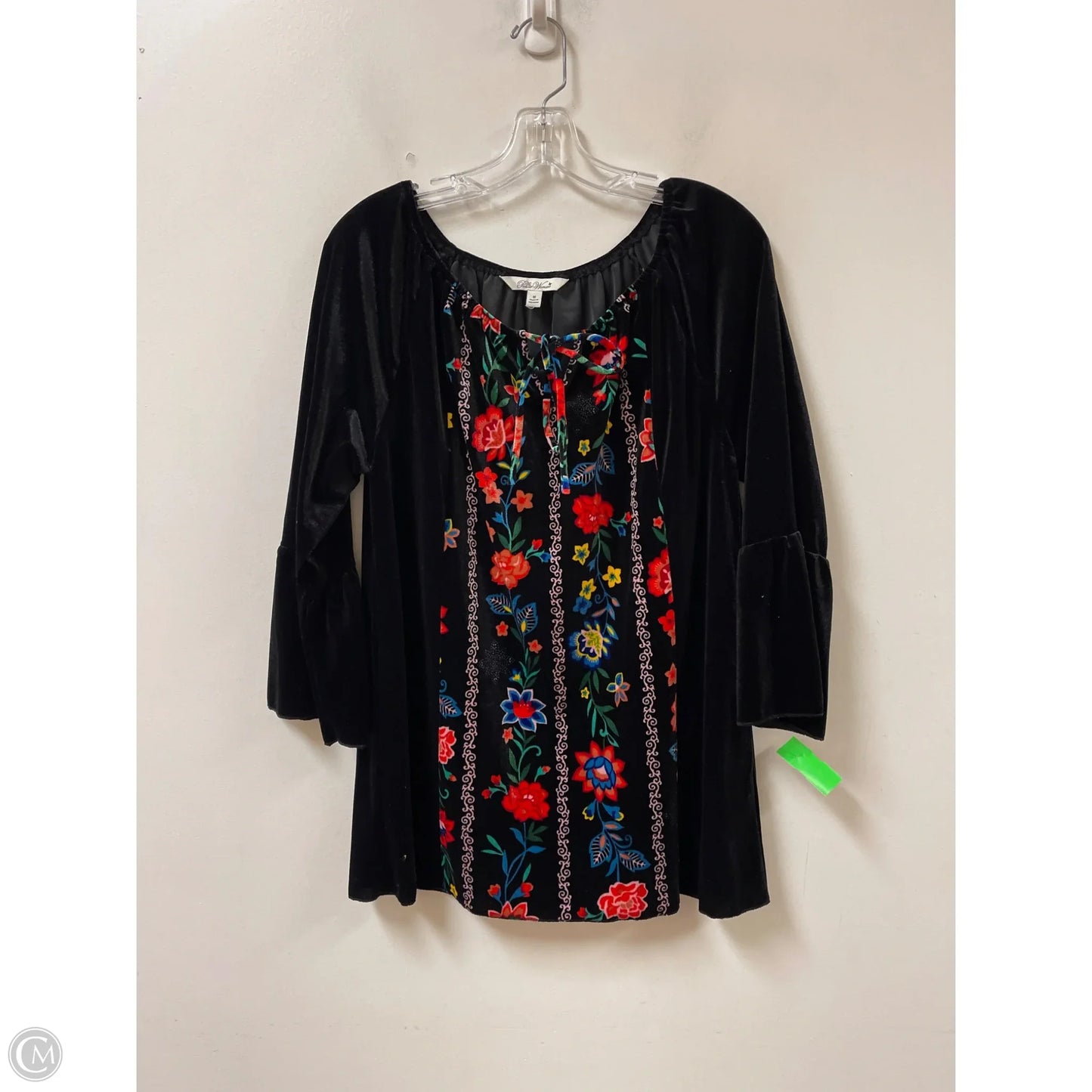 Tunic Long Sleeve By The Pioneer Woman In Black, Size: M