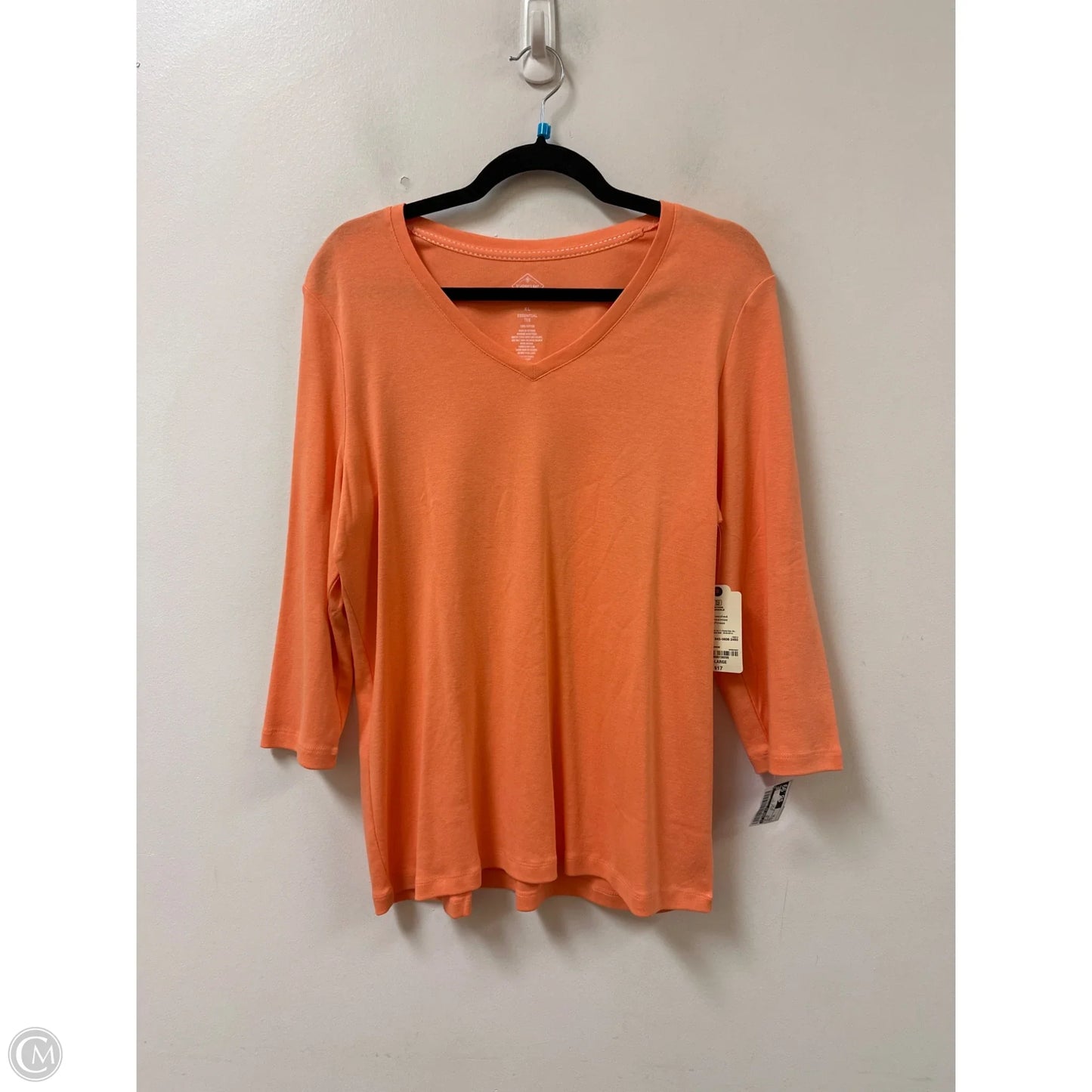 Top Short Sleeve By St Johns Bay In Orange, Size: Xl