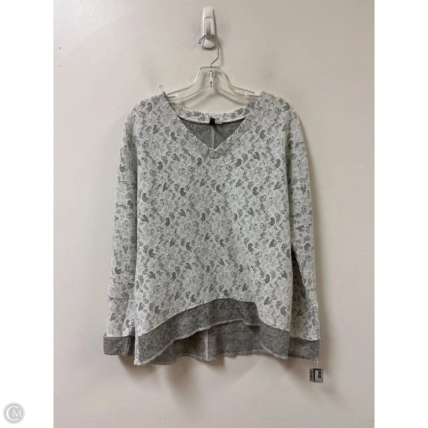 Top Long Sleeve By Kut In White, Size: S