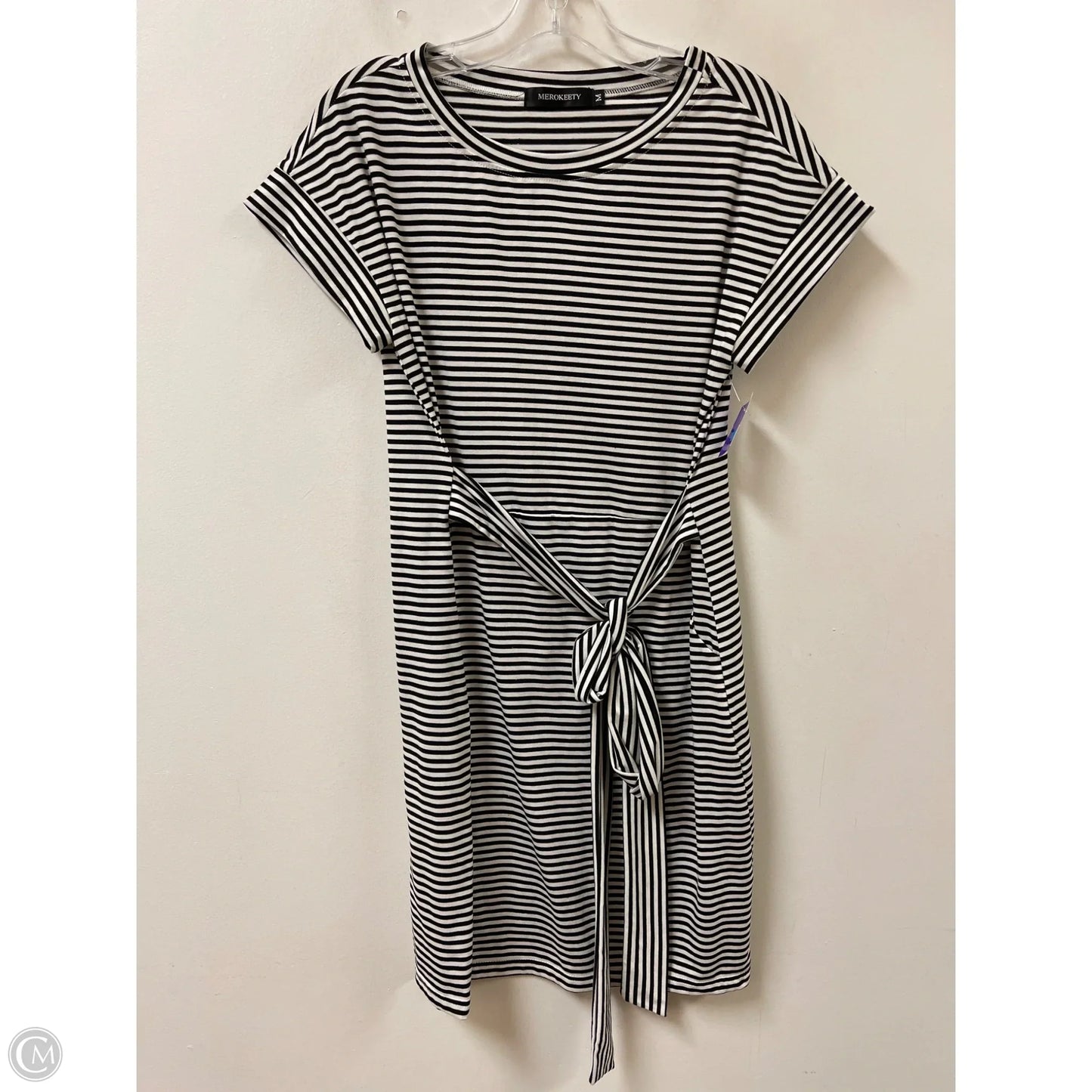 Dress Casual Short By Merokeety In Black & White, Size: M
