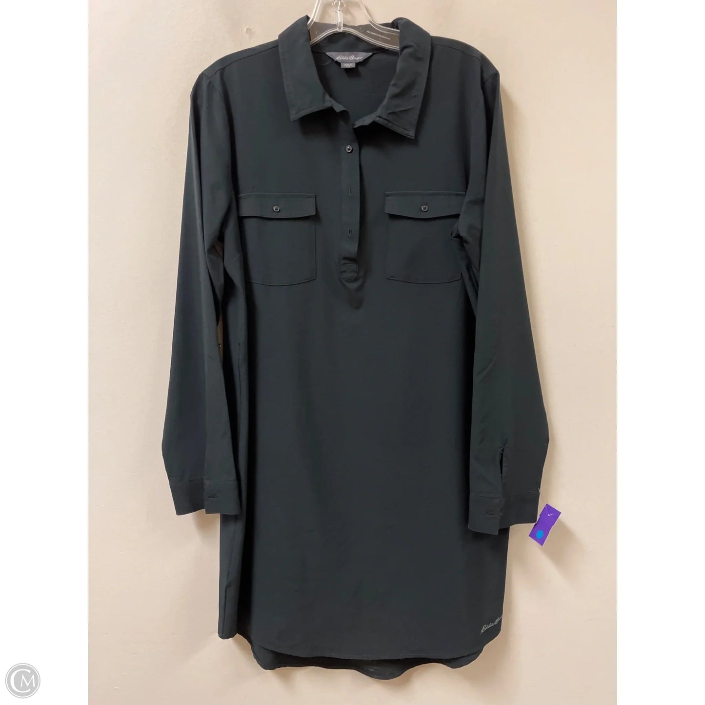 Dress Casual Short By Eddie Bauer In Black, Size: L