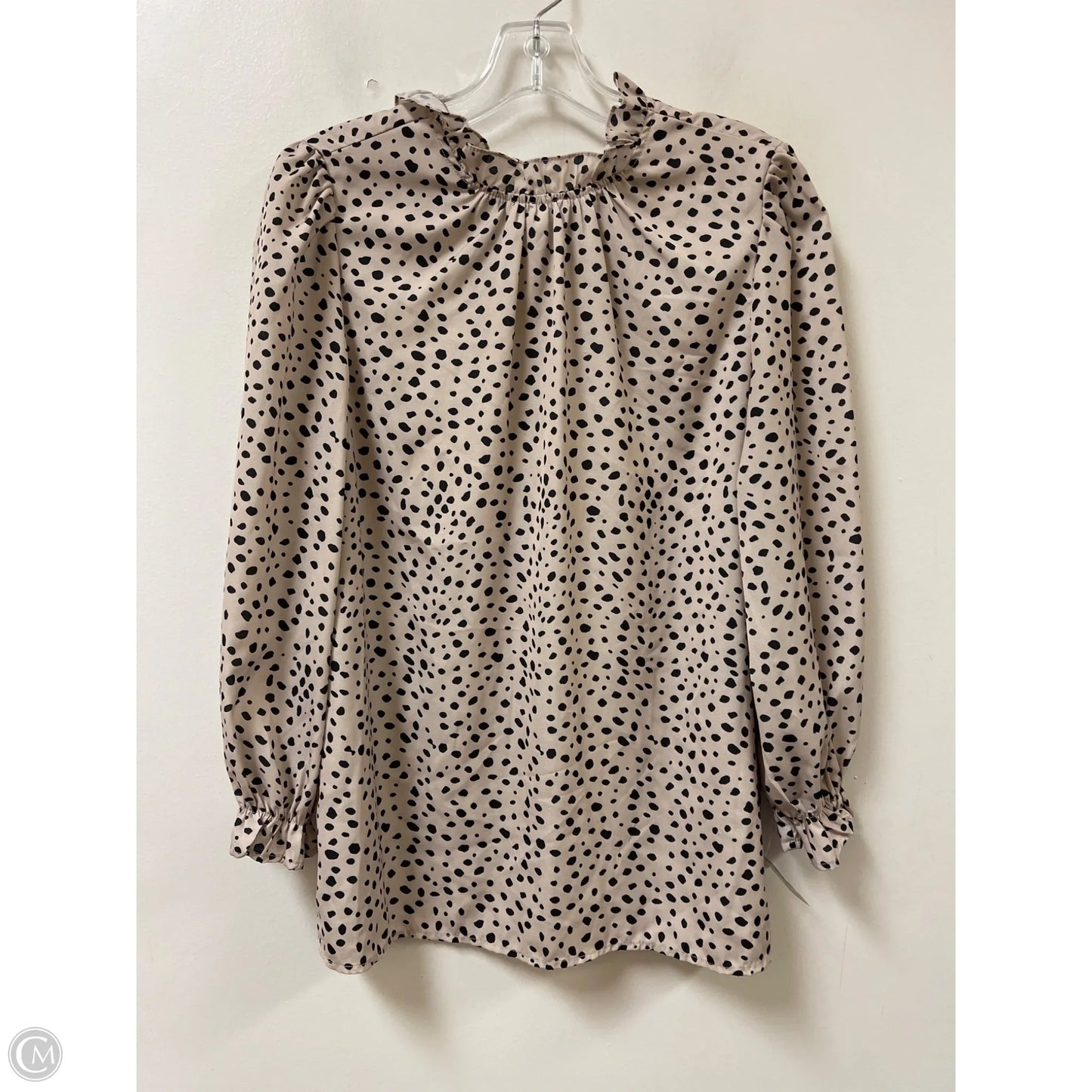Top Long Sleeve By Clothes Mentor In Animal Print, Size: L