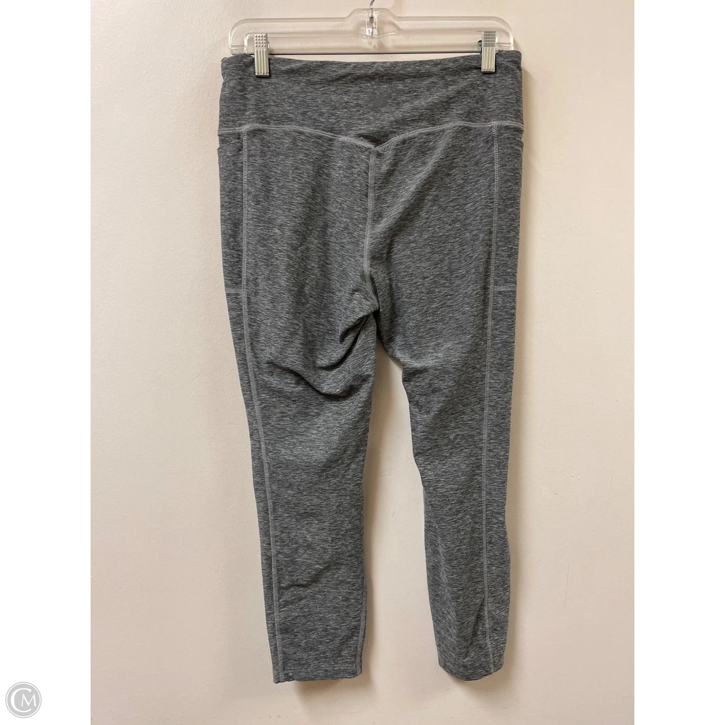 Athletic Leggings By New Balance In Grey, Size: L