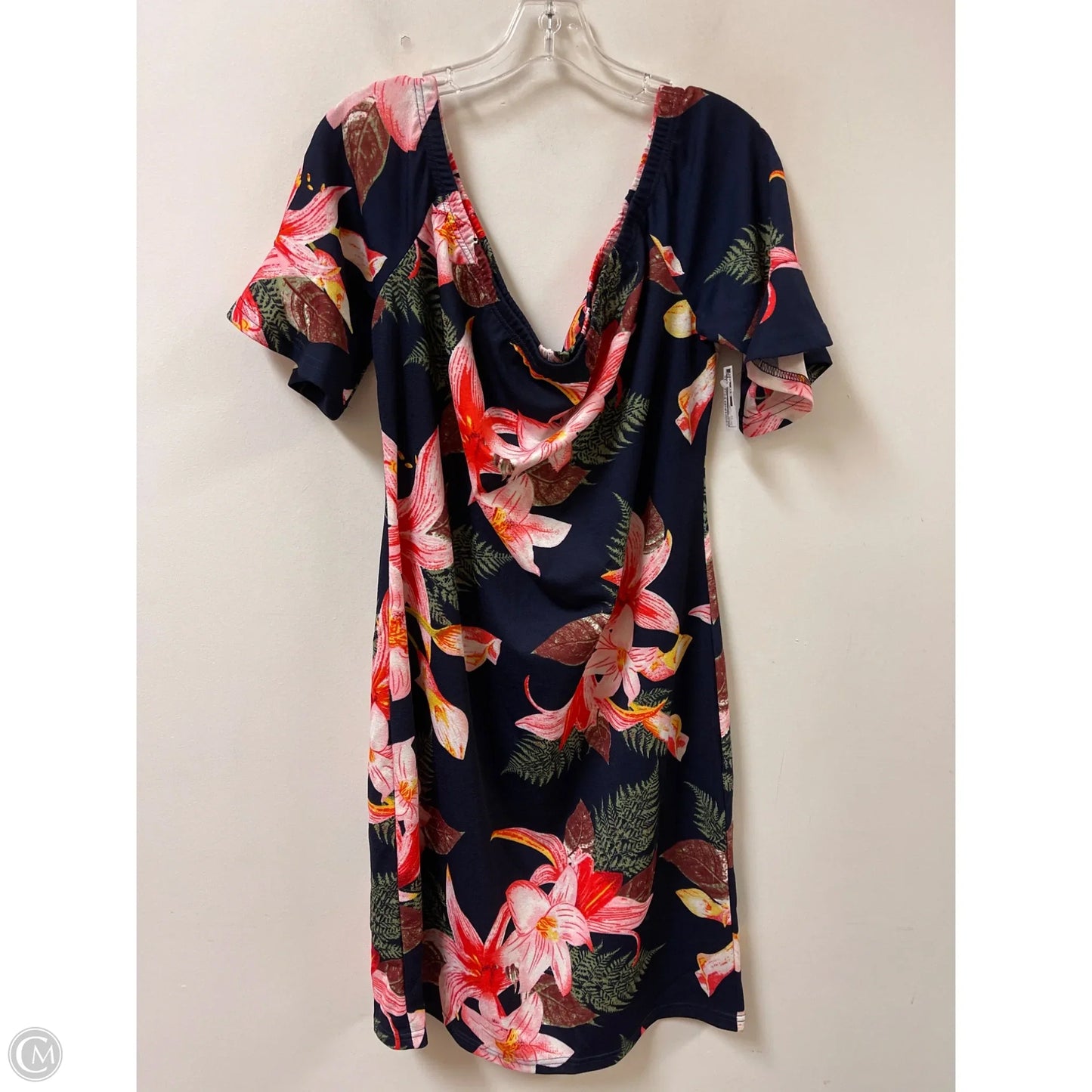 Dress Casual Midi By Shein In Floral Print, Size: 3x