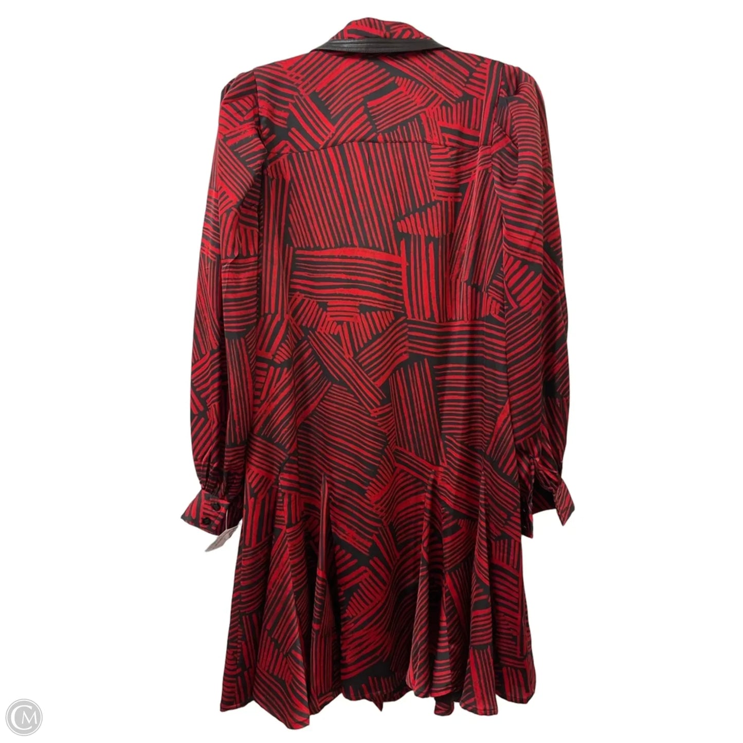 Dress Designer By Karl Lagerfeld In Red, Size: M