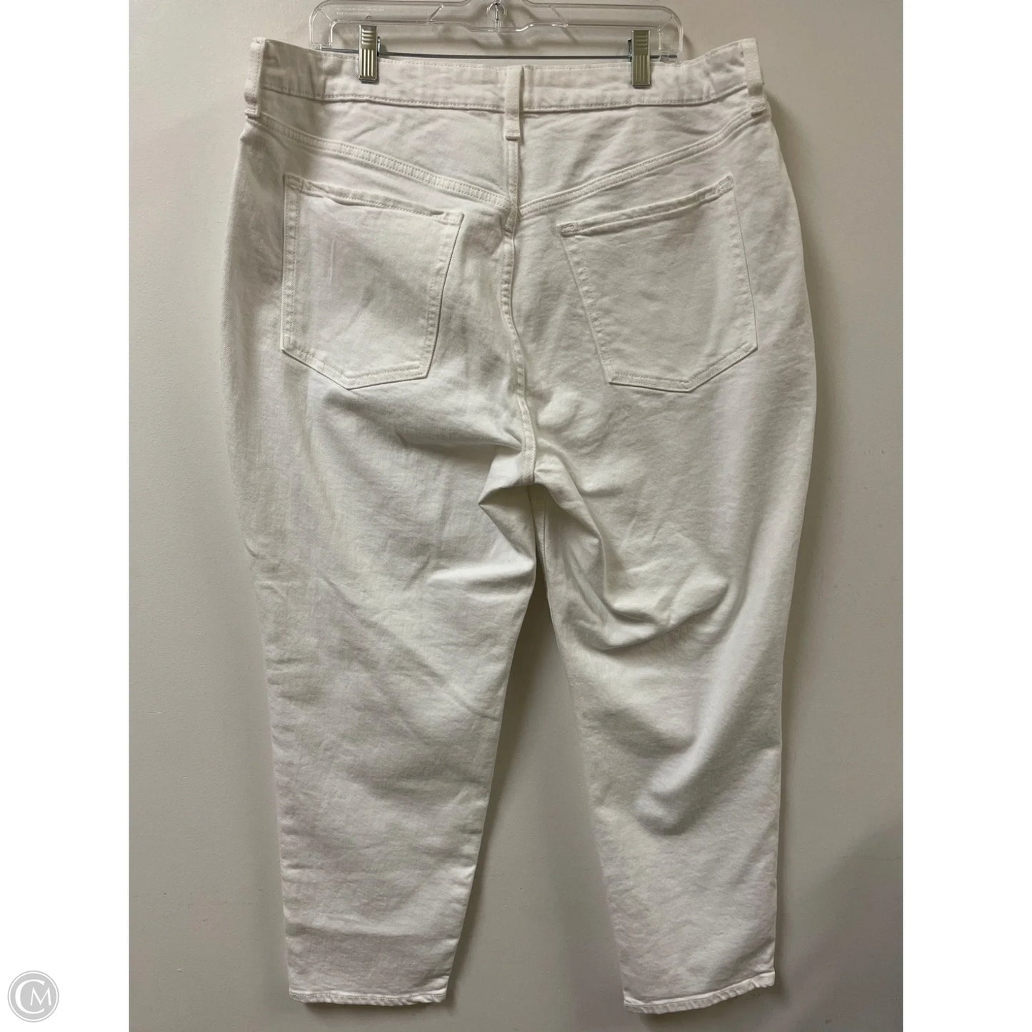 Jeans Straight By Old Navy In White Denim, Size: 18