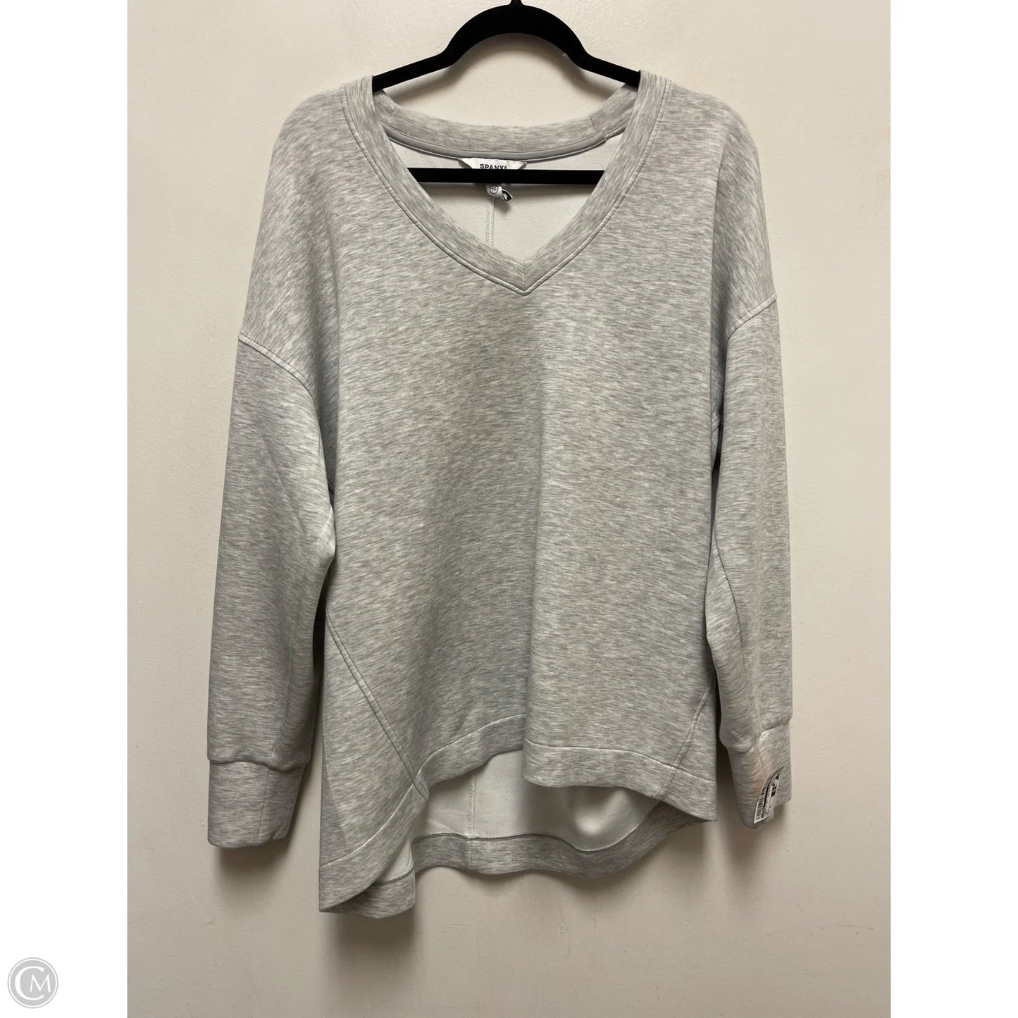 Sweatshirt Crewneck By Spanx In Grey, Size: Xl