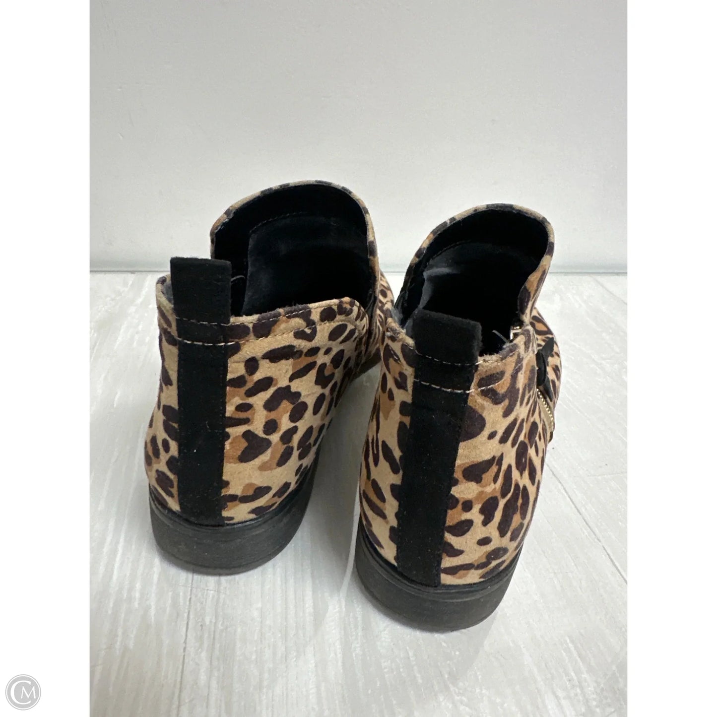 Boots Ankle Flats By Dr Scholls In Animal Print, Size: 8.5