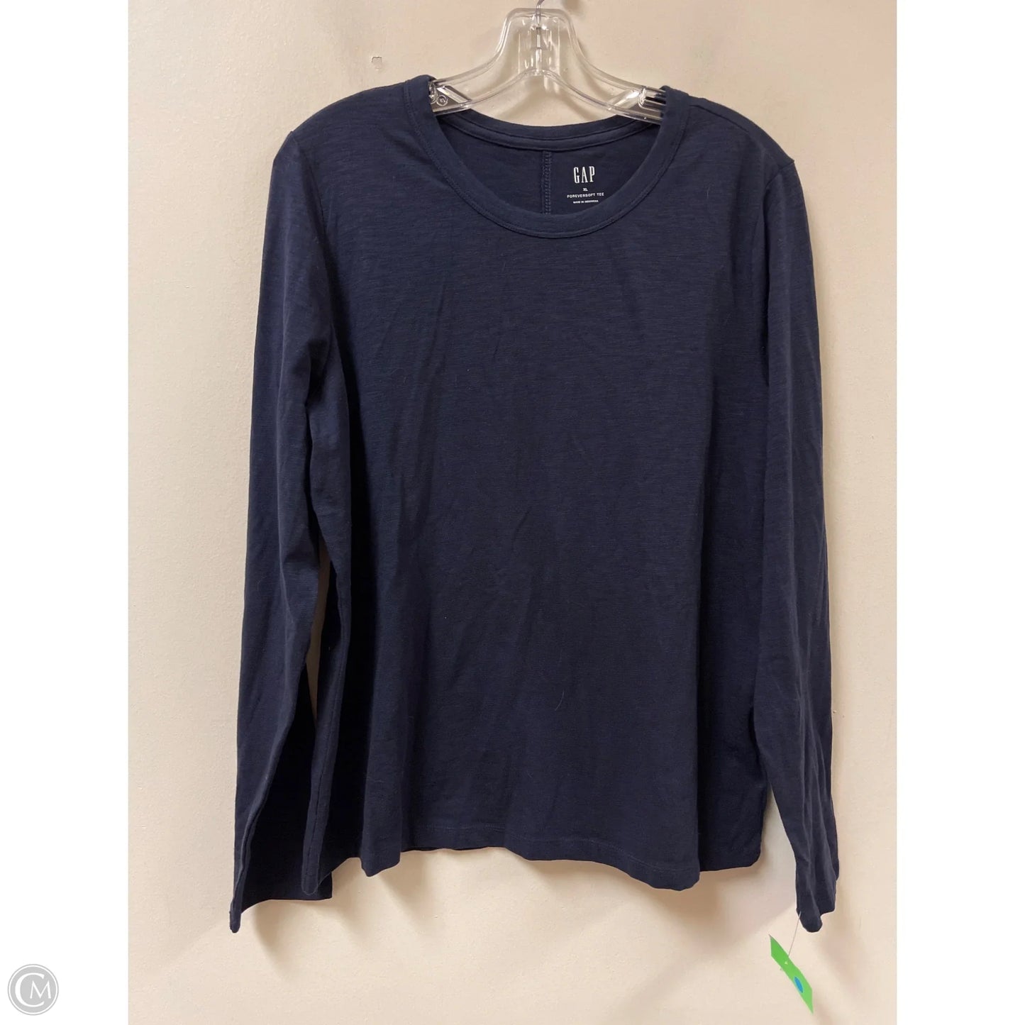 Top Long Sleeve By Gap In Navy, Size: Xl