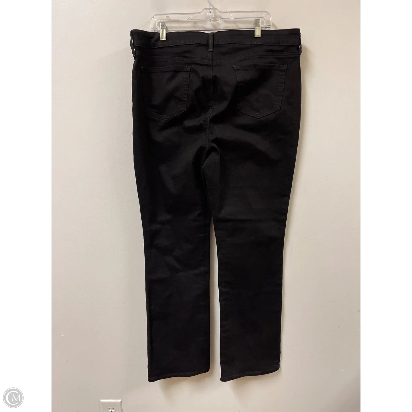 Jeans Straight By Not Your Daughters Jeans In Black Denim, Size: 18