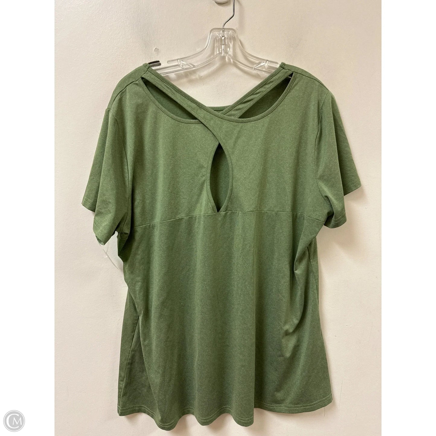 Athletic Top Short Sleeve By Clothes Mentor In Green, Size: M