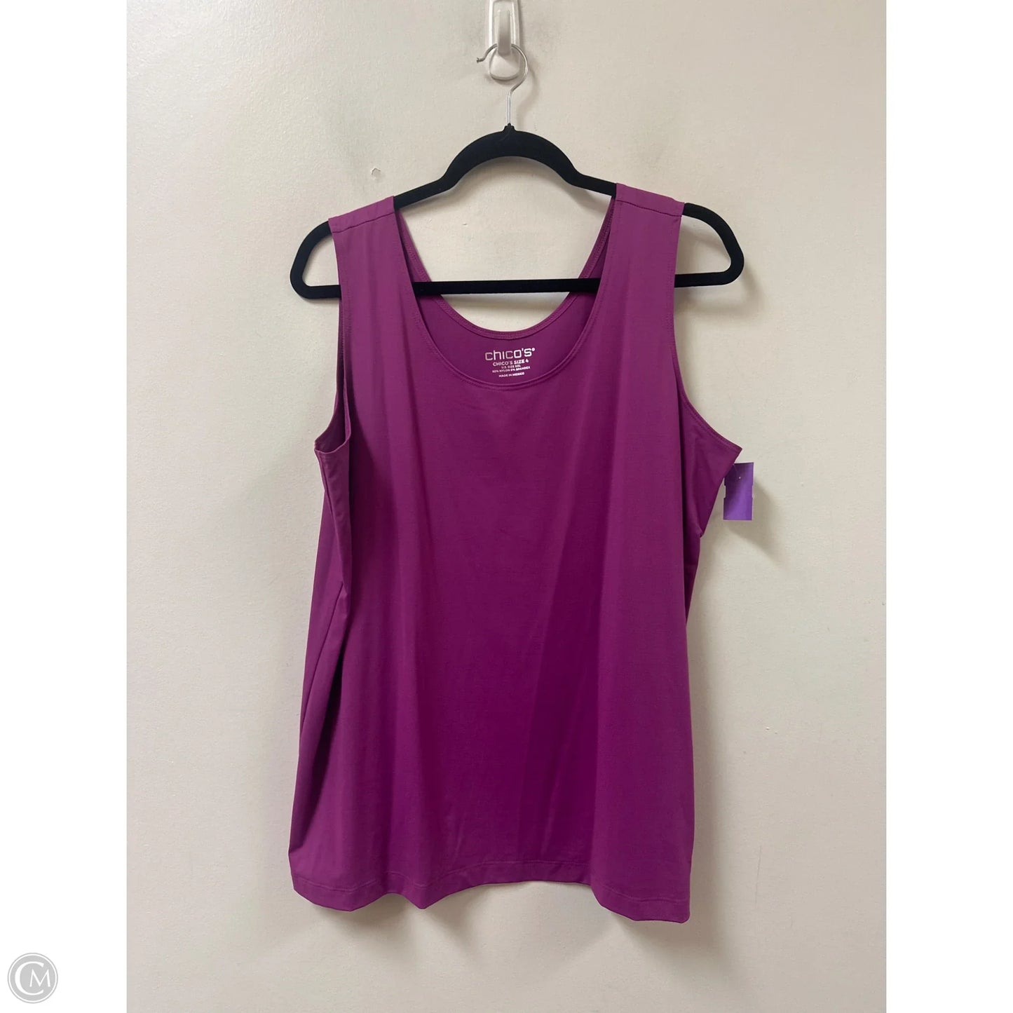 Tank Top By Chicos In Purple, Size: 1x