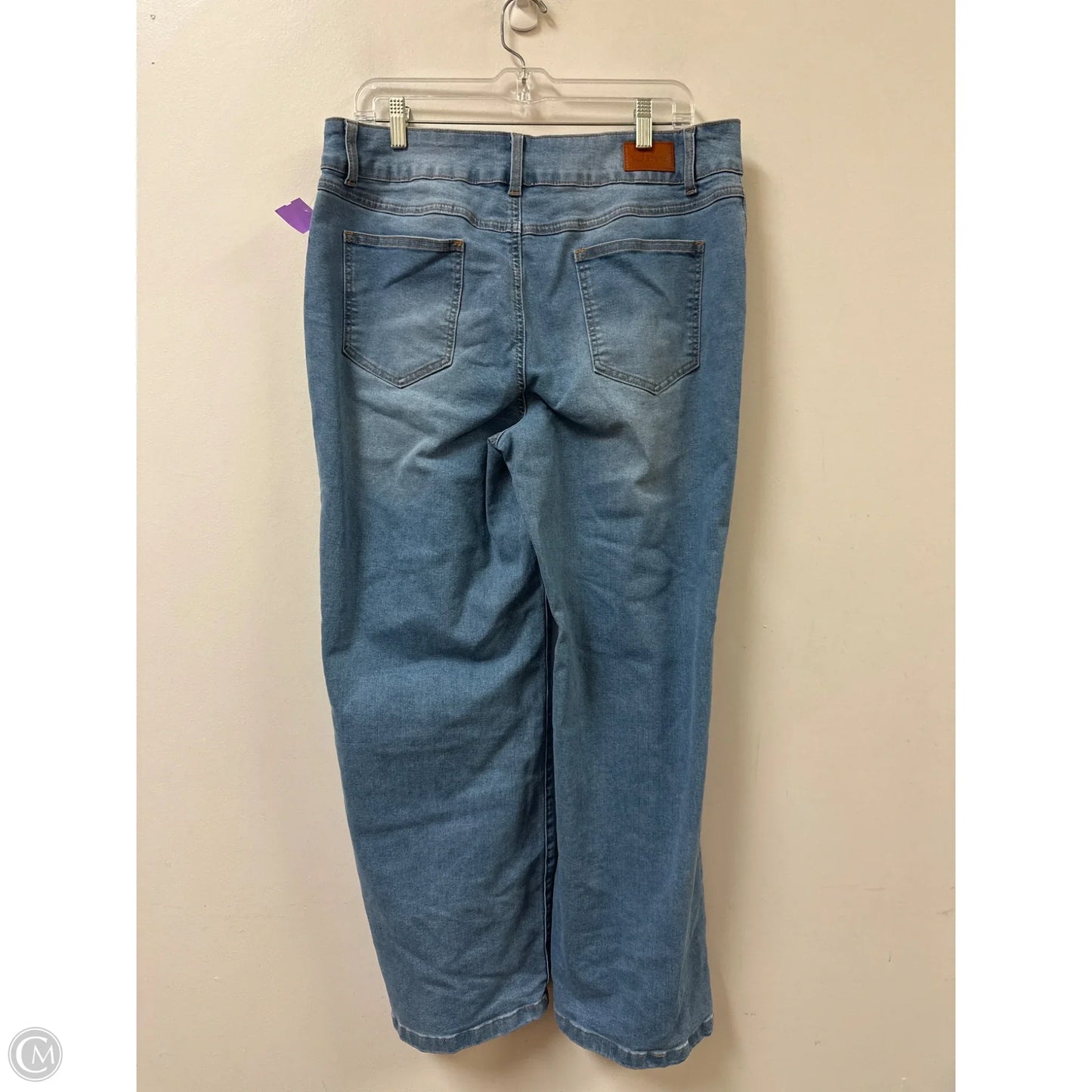 Jeans Wide Leg By Clothes Mentor In Blue Denim, Size: 16