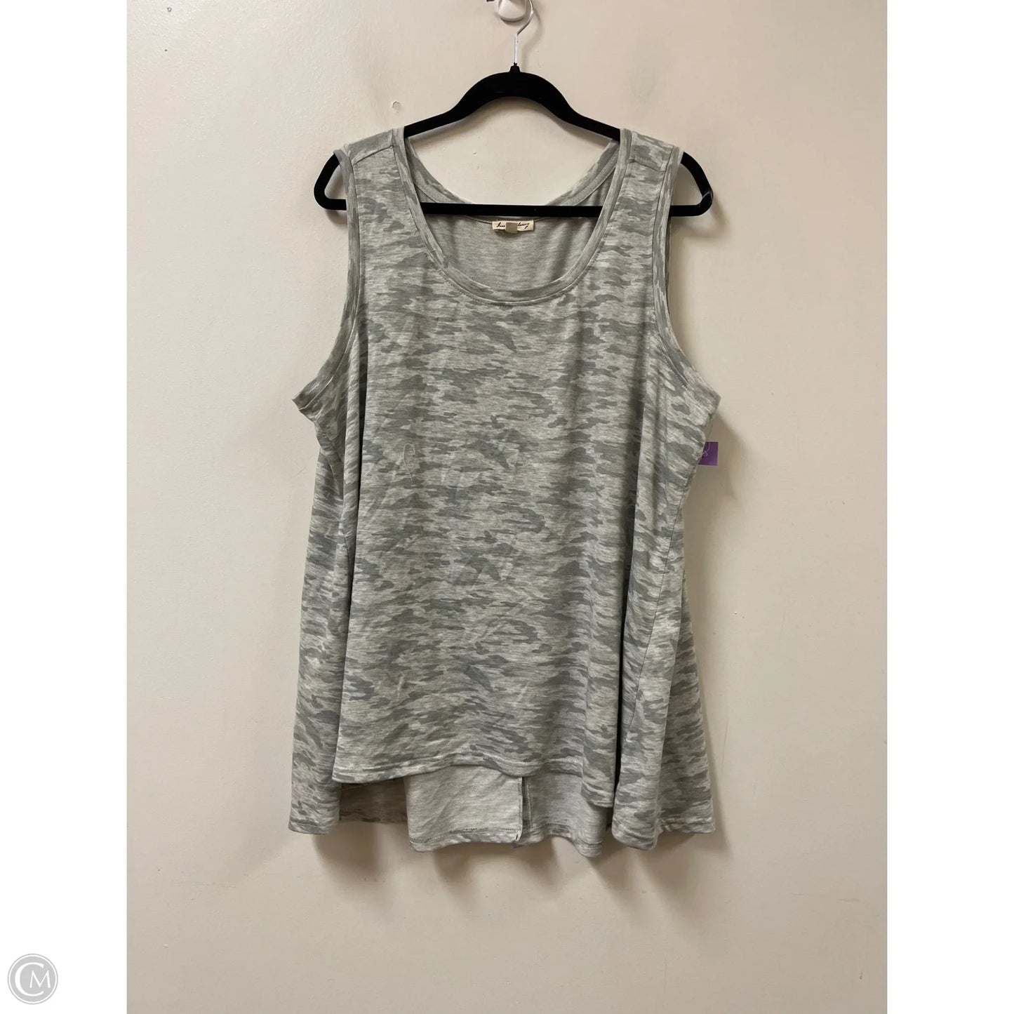 Top Sleeveless By Jane And Delancey In Grey, Size: 2x