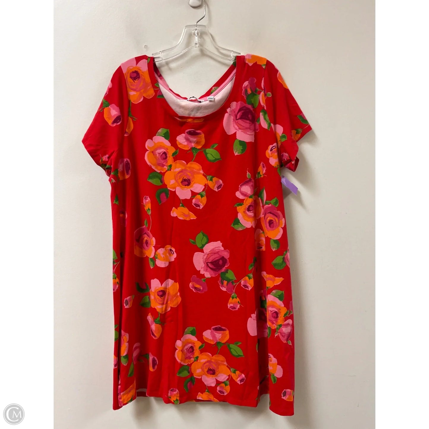 Dress Casual Short By Isaac Mizrahi Live Qvc In Red, Size: 1x