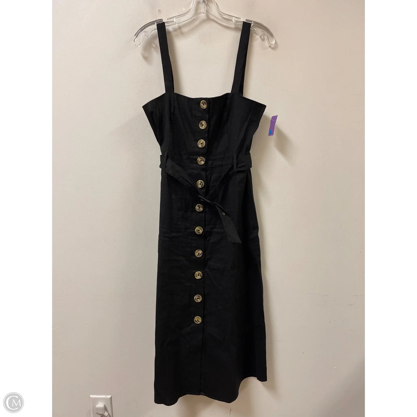 Dress Casual Midi By Forever 21 In Black, Size: L