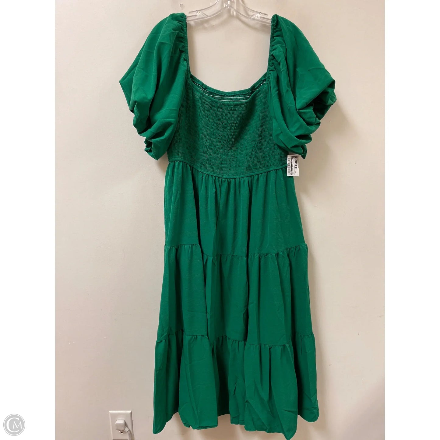 Dress Casual Maxi By Shein In Green, Size: 2x