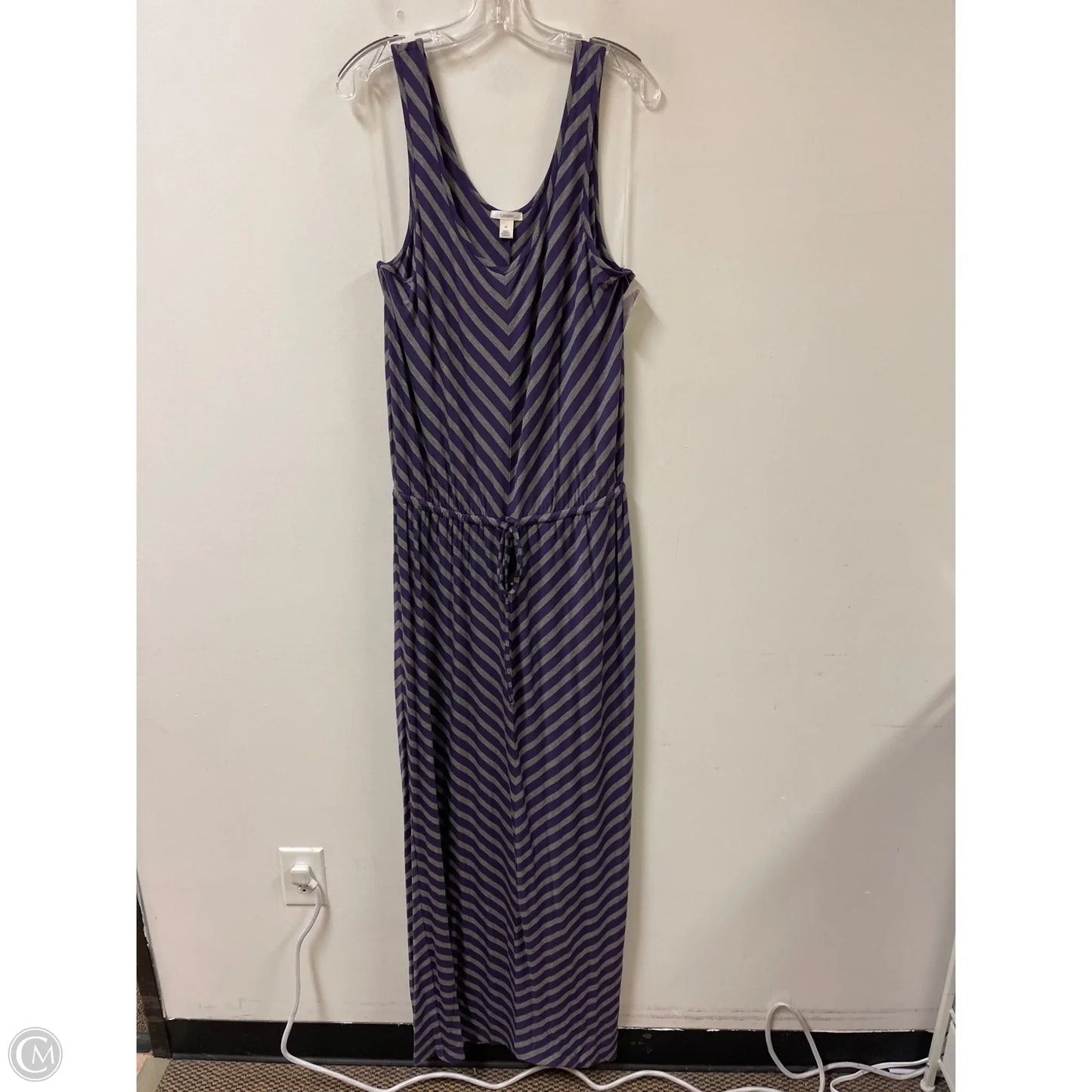 Dress Casual Maxi By Caslon In Grey & Purple, Size: Xl