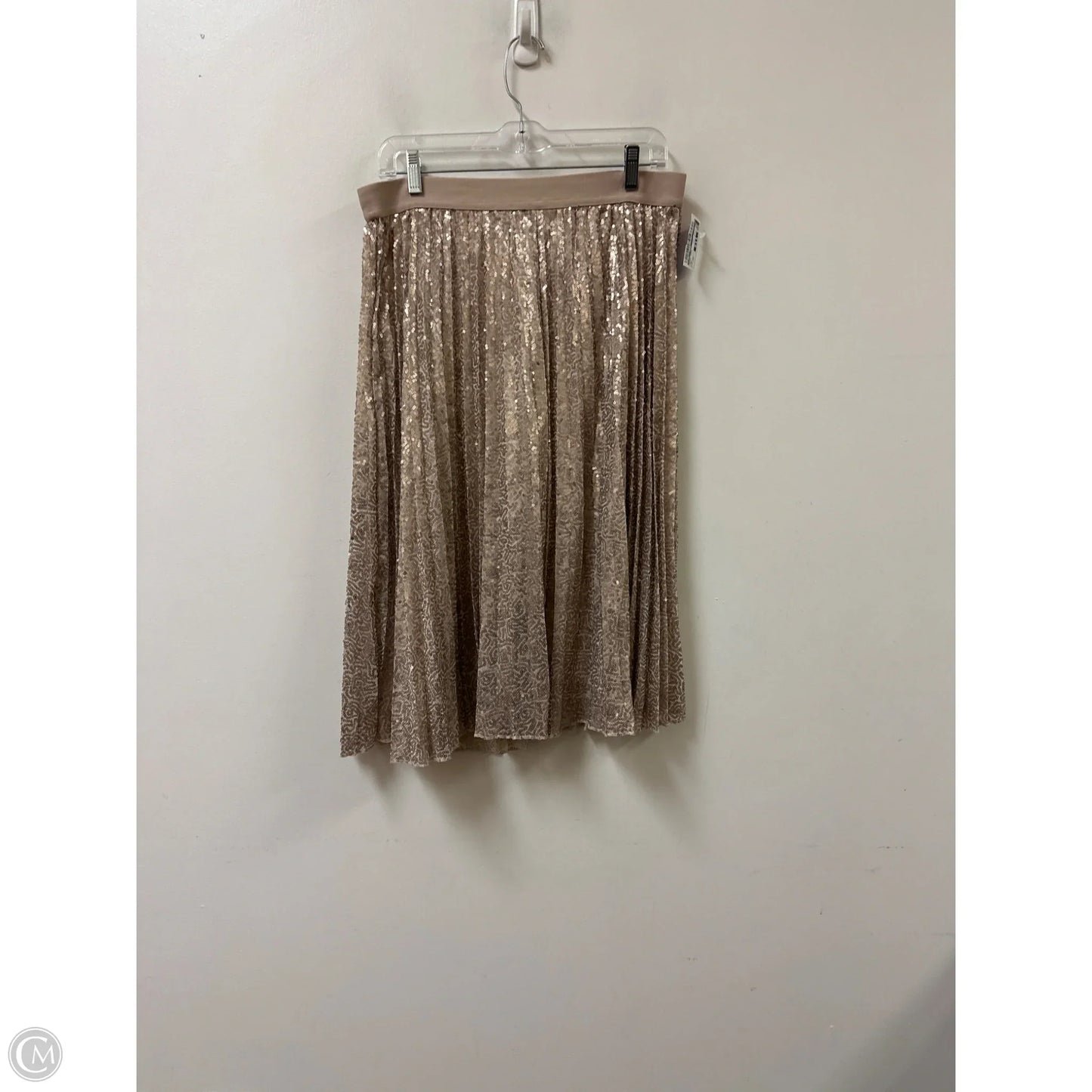 Skirt Midi By Simply Vera In Gold, Size: 12p