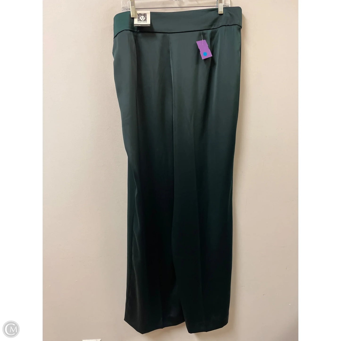 Pants Wide Leg By Anne Klein In Green, Size: 14