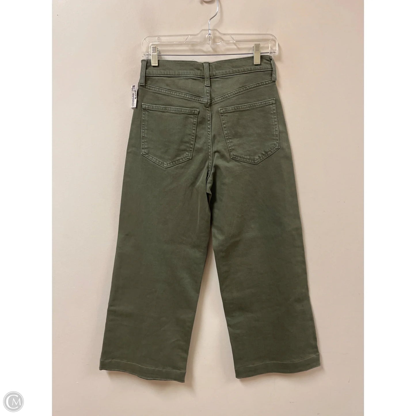 Pants Cropped By Gap In Green Denim, Size: 0