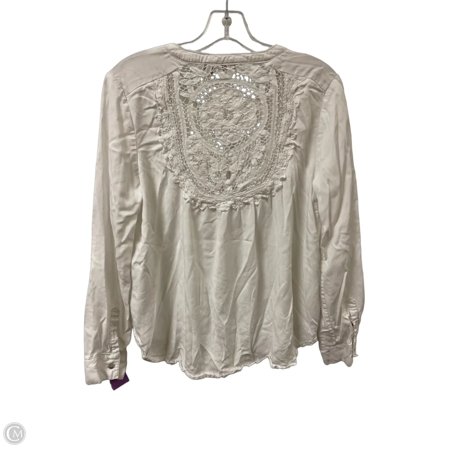 Blouse Long Sleeve By Holding Horses In White, Size: S