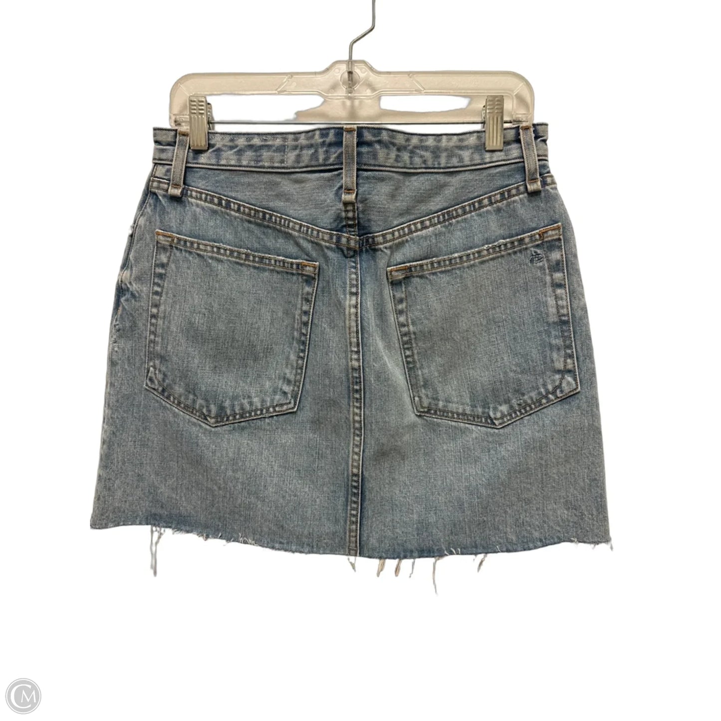 Skirt Mini & Short By Rag And Bone In Blue Denim, Size: 8