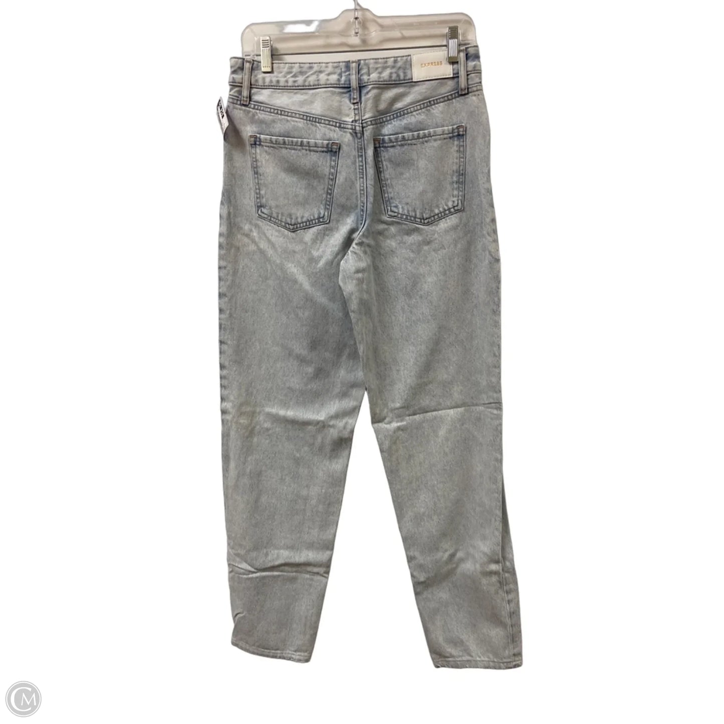 Jeans Straight By Express In Blue Denim, Size: 2