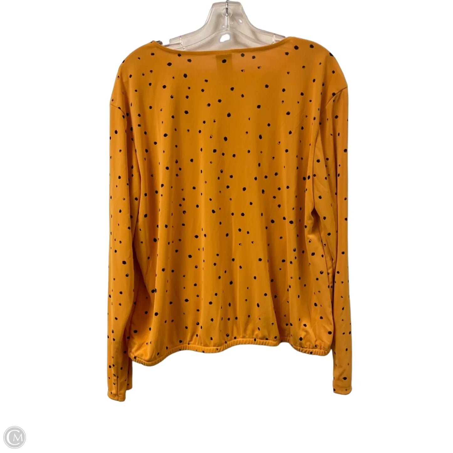 Top Long Sleeve By Worthington In Yellow, Size: 1x