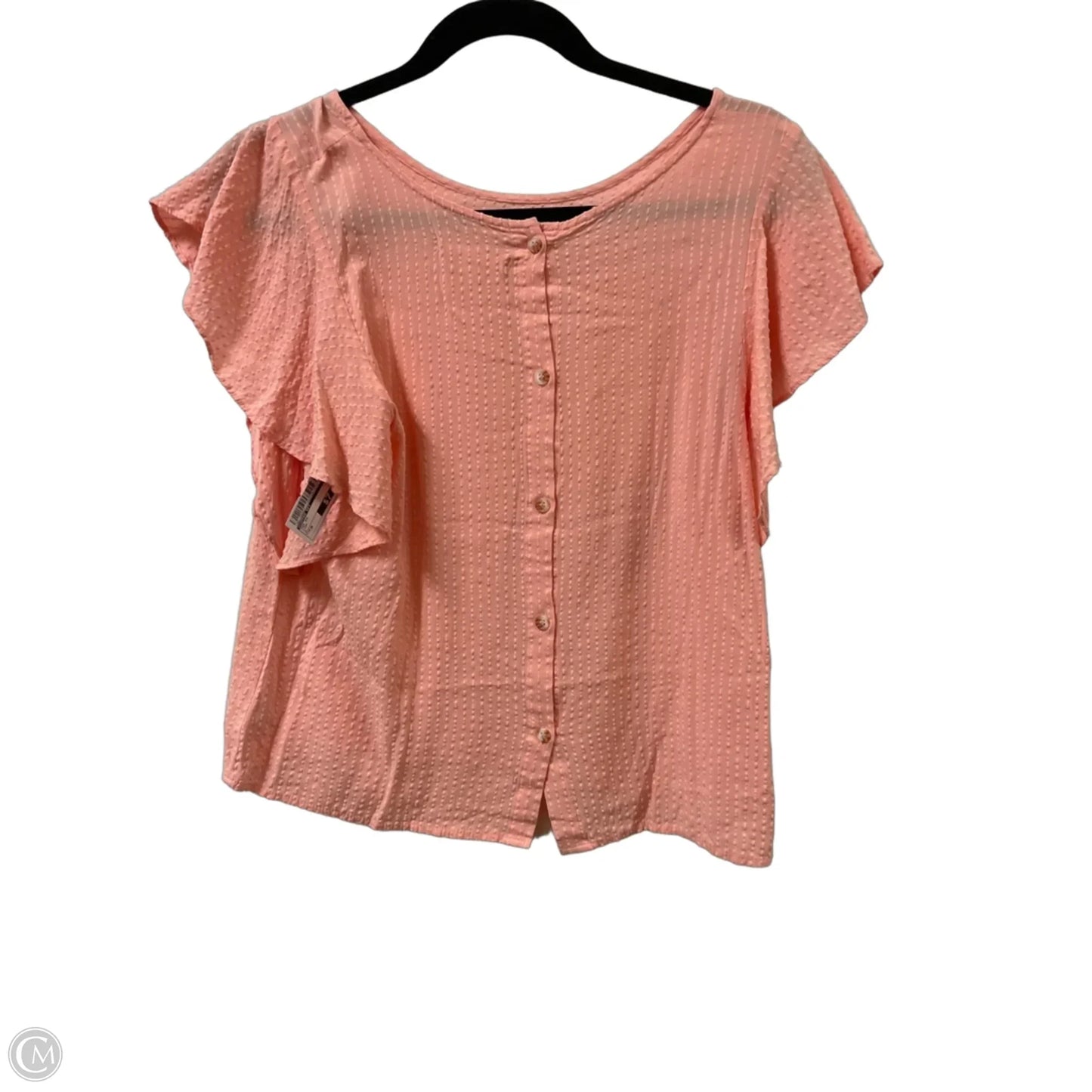 Top Short Sleeve By Copper Key In Pink, Size: M