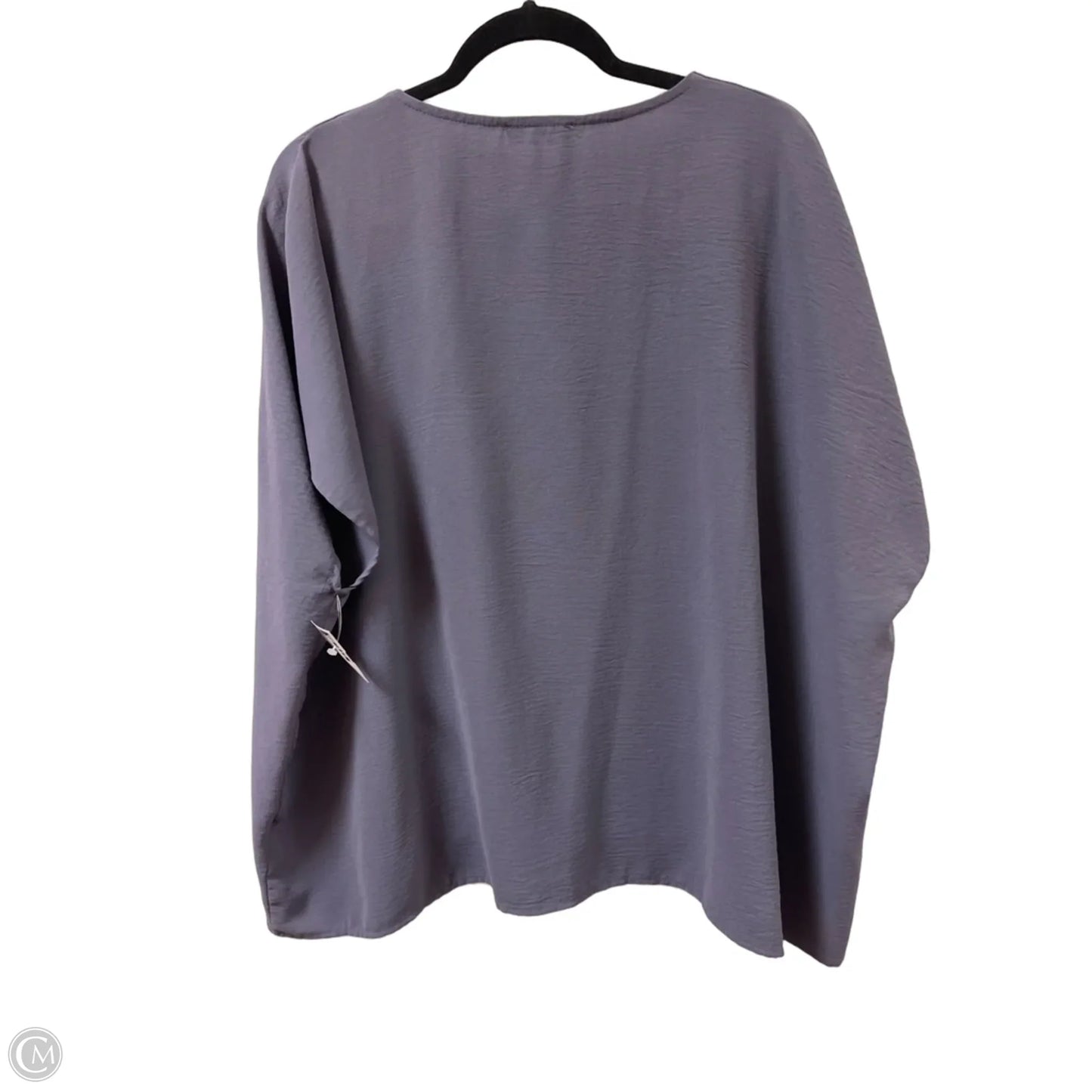 Top Short Sleeve By Entro In Purple, Size: 1x