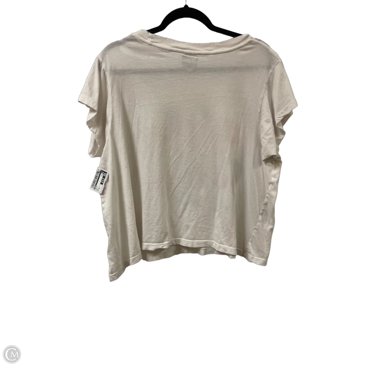 Top Short Sleeve By Arula In White, Size: Xl