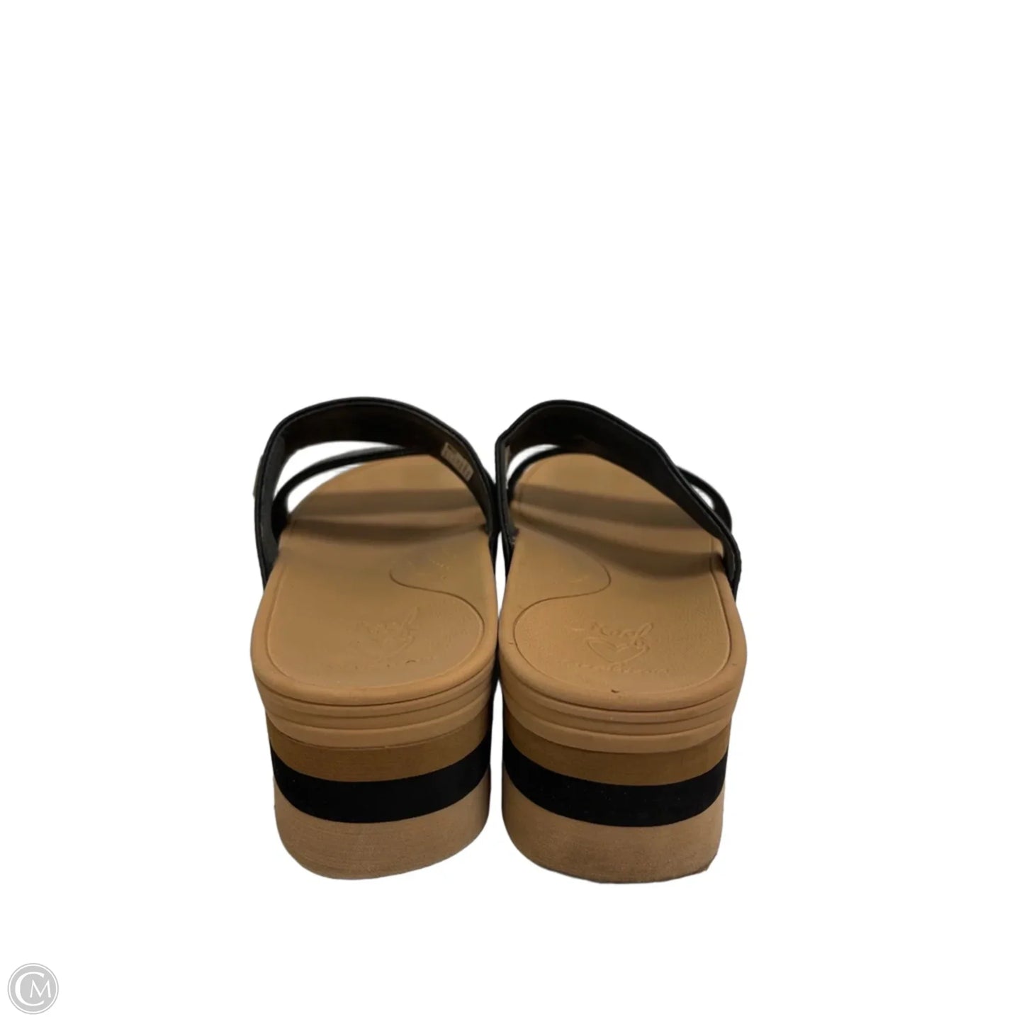 Sandals Heels Platform By Reef In Black, Size: 8