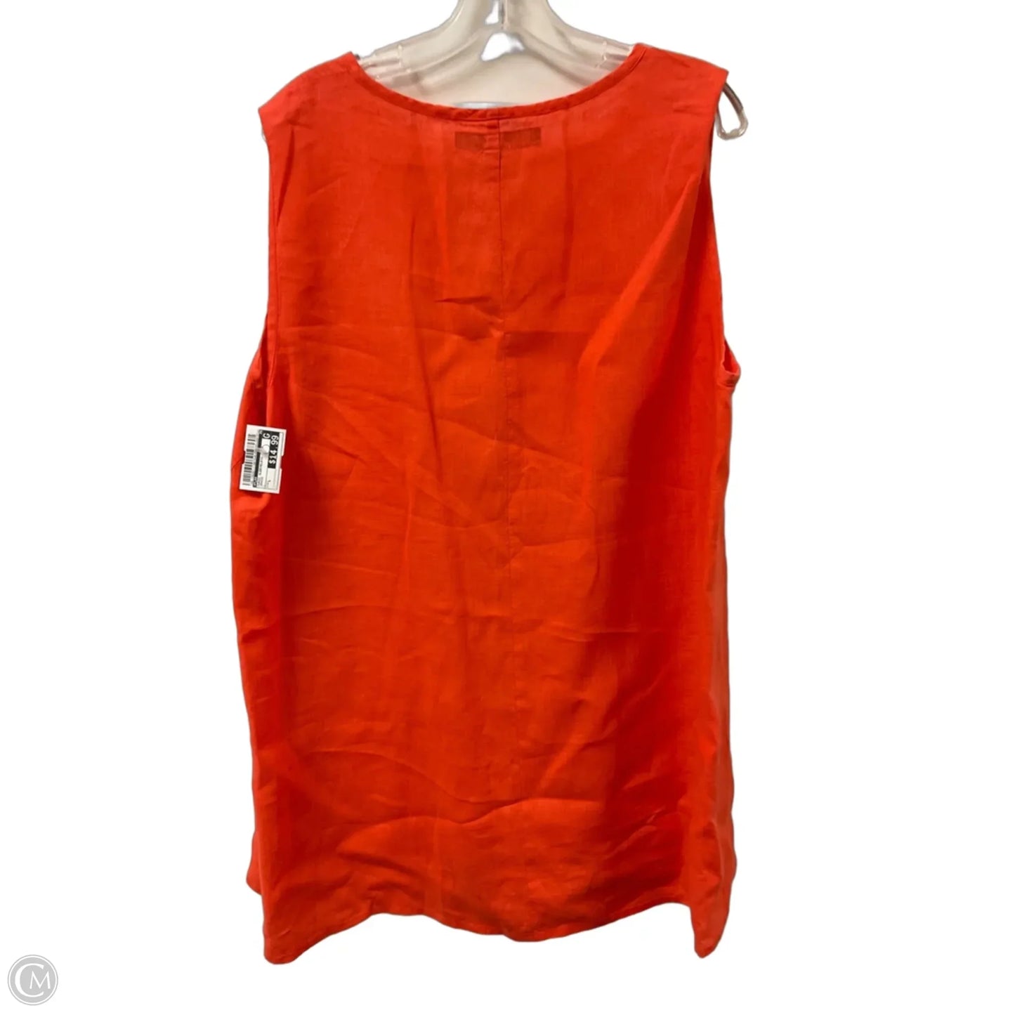 Tunic Sleeveless By Flax In Orange, Size: L